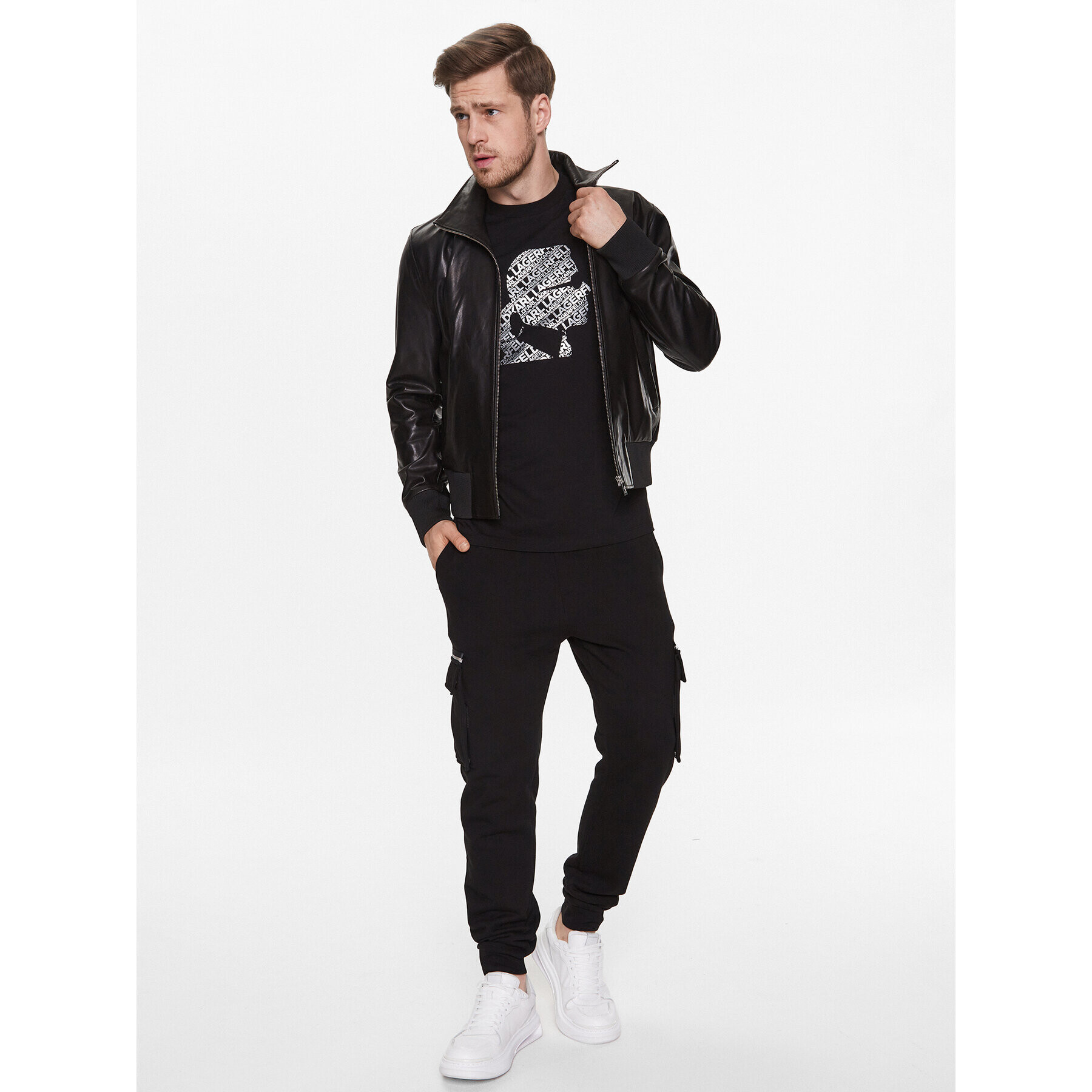 KARL LAGERFELD Тишърт 755054 532224 Черен Regular Fit - Pepit.bg