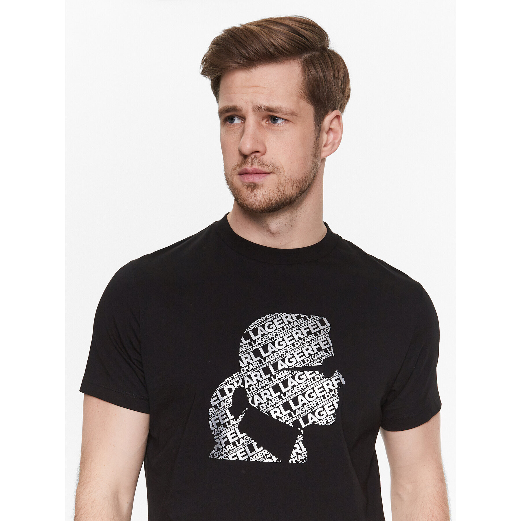 KARL LAGERFELD Тишърт 755054 532224 Черен Regular Fit - Pepit.bg