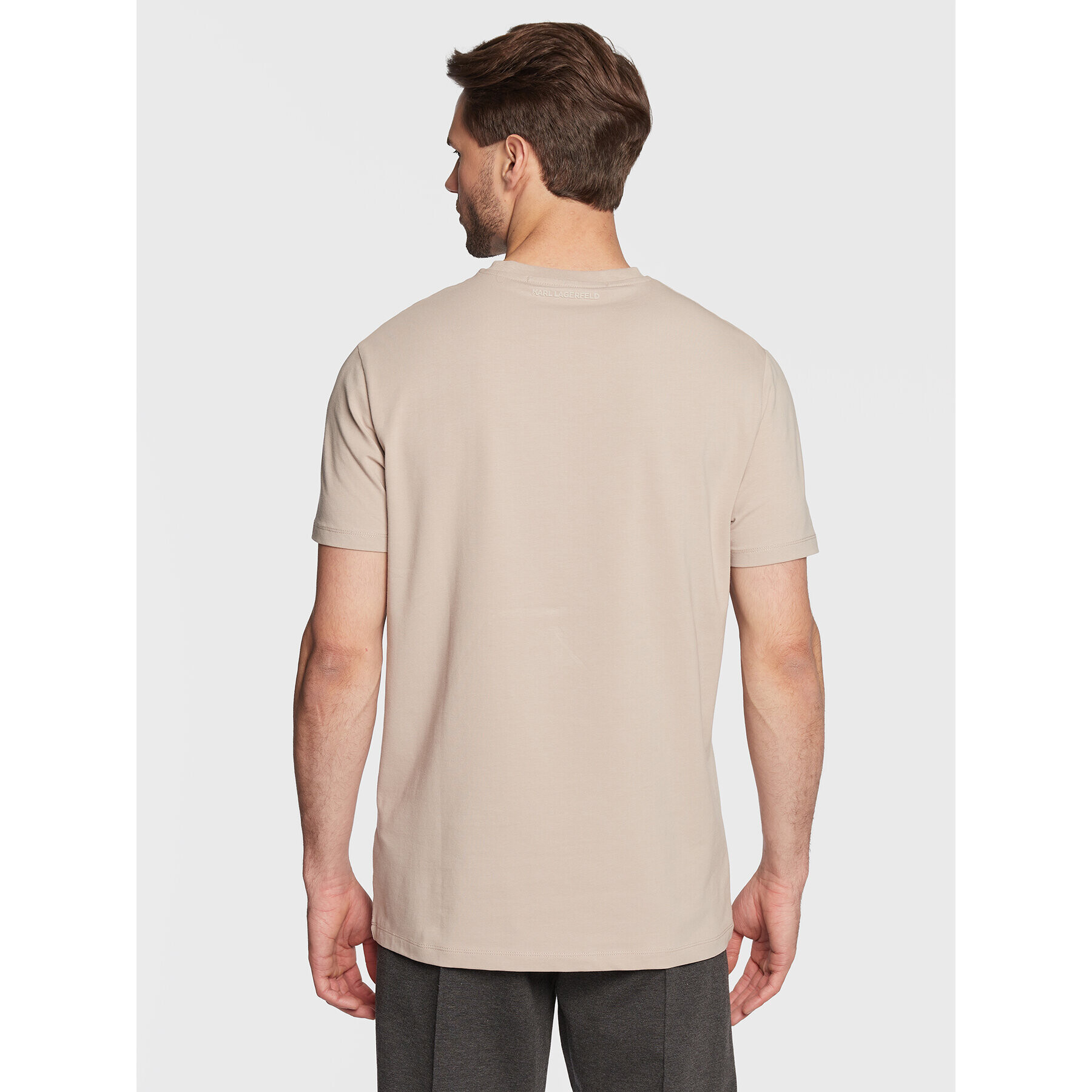 KARL LAGERFELD Тишърт 755055 524221 Бежов Regular Fit - Pepit.bg