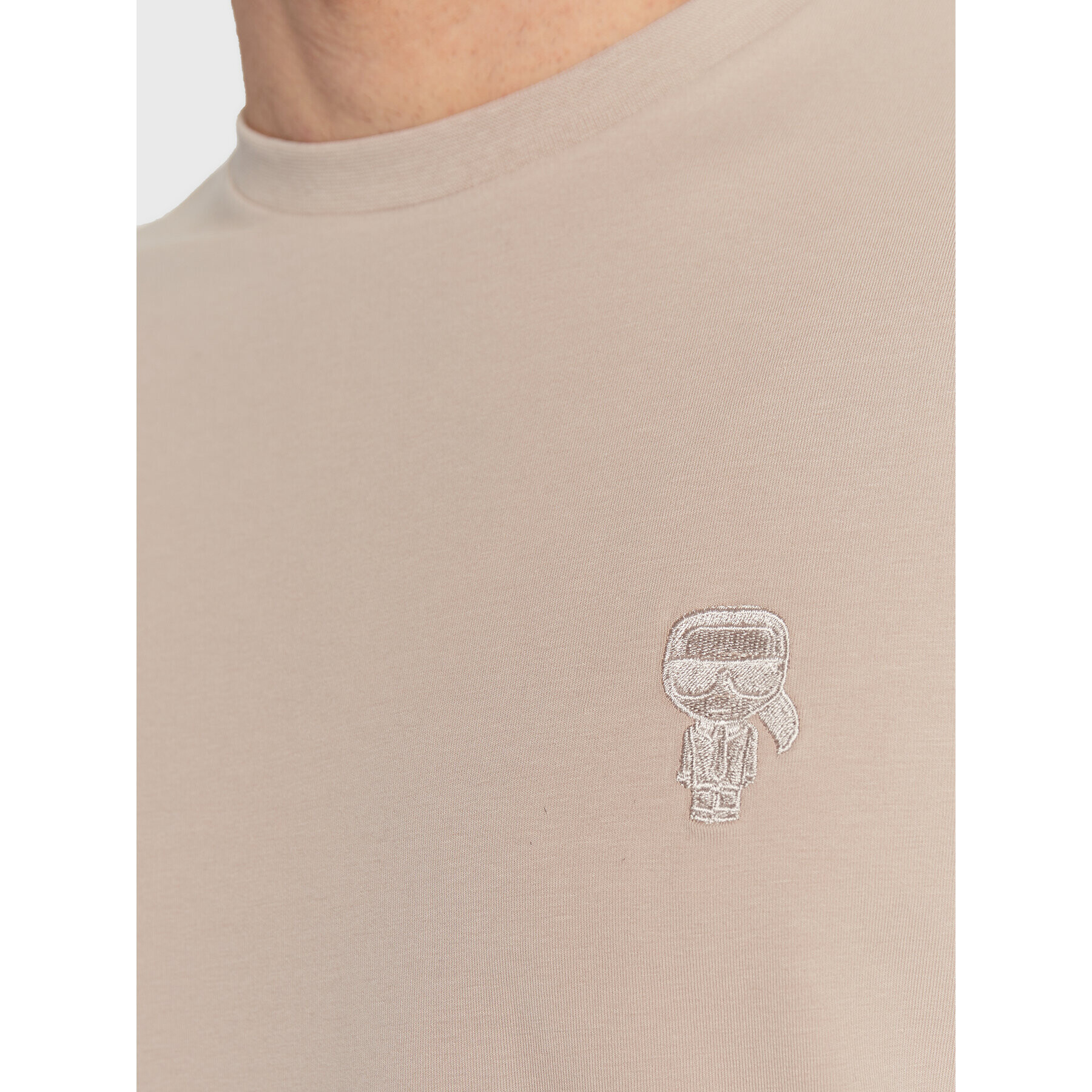 KARL LAGERFELD Тишърт 755055 524221 Бежов Regular Fit - Pepit.bg