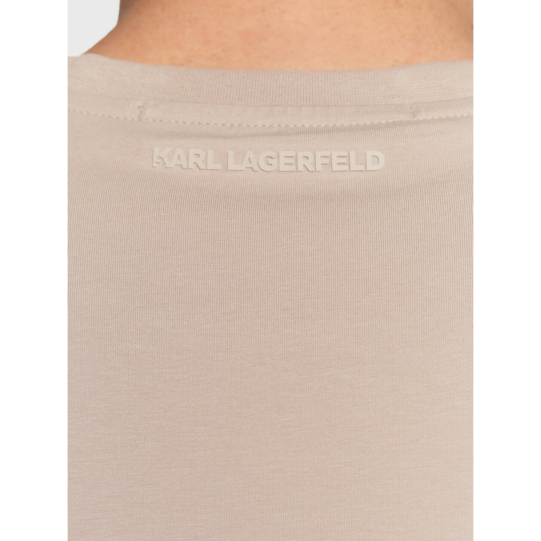 KARL LAGERFELD Тишърт 755055 524221 Бежов Regular Fit - Pepit.bg