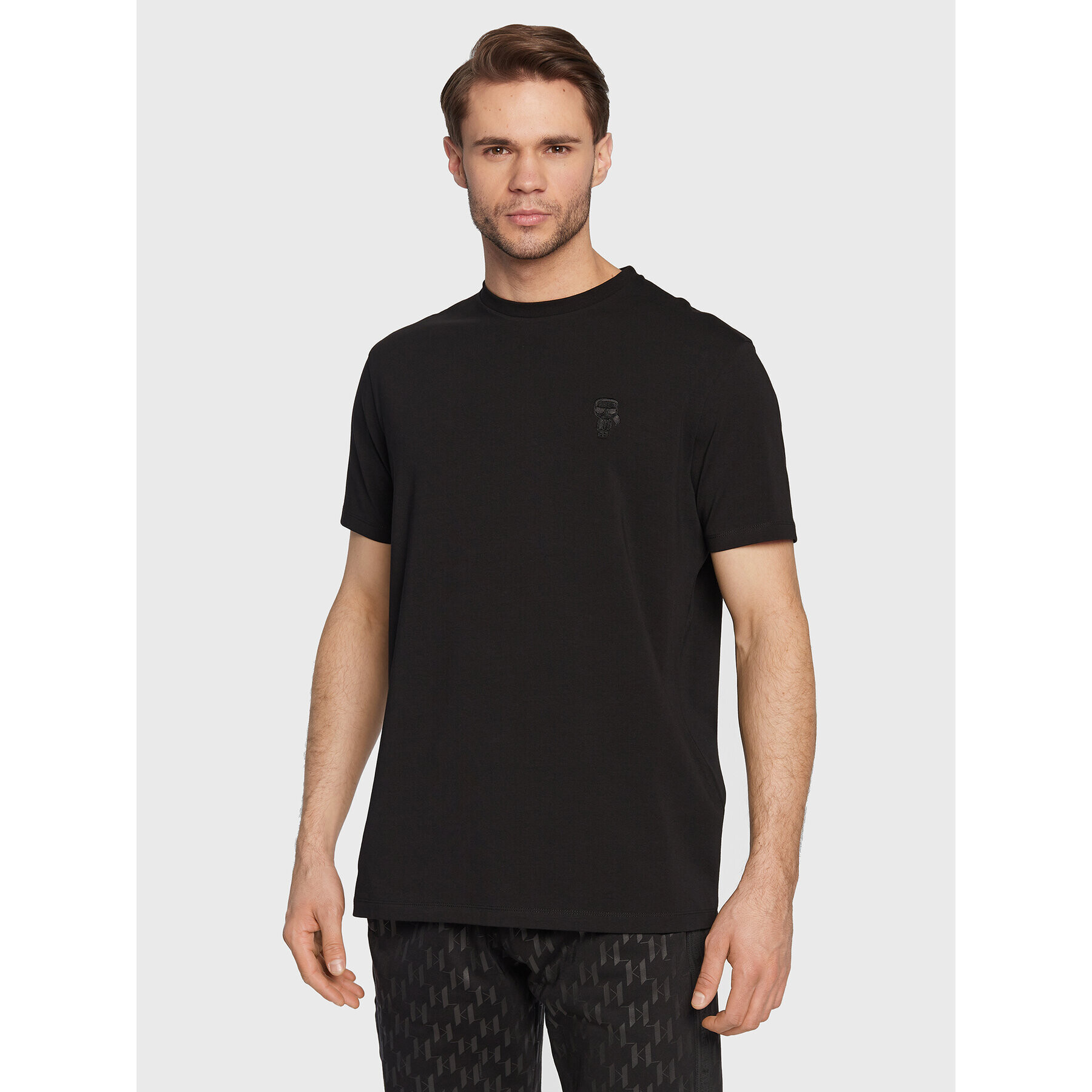 KARL LAGERFELD Тишърт 755055 524221 Черен Regular Fit - Pepit.bg