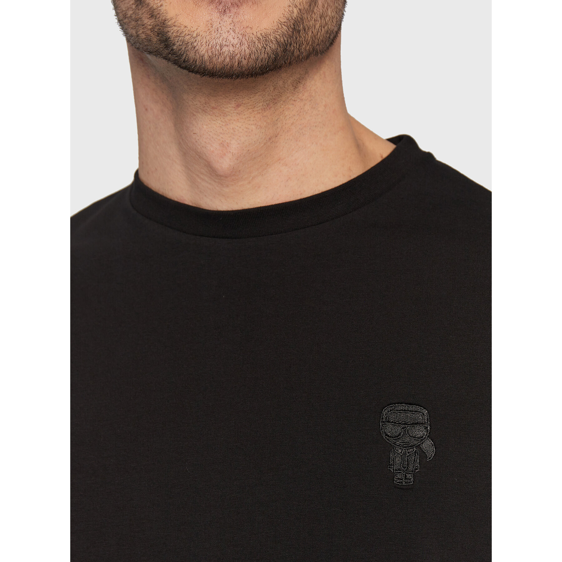 KARL LAGERFELD Тишърт 755055 524221 Черен Regular Fit - Pepit.bg
