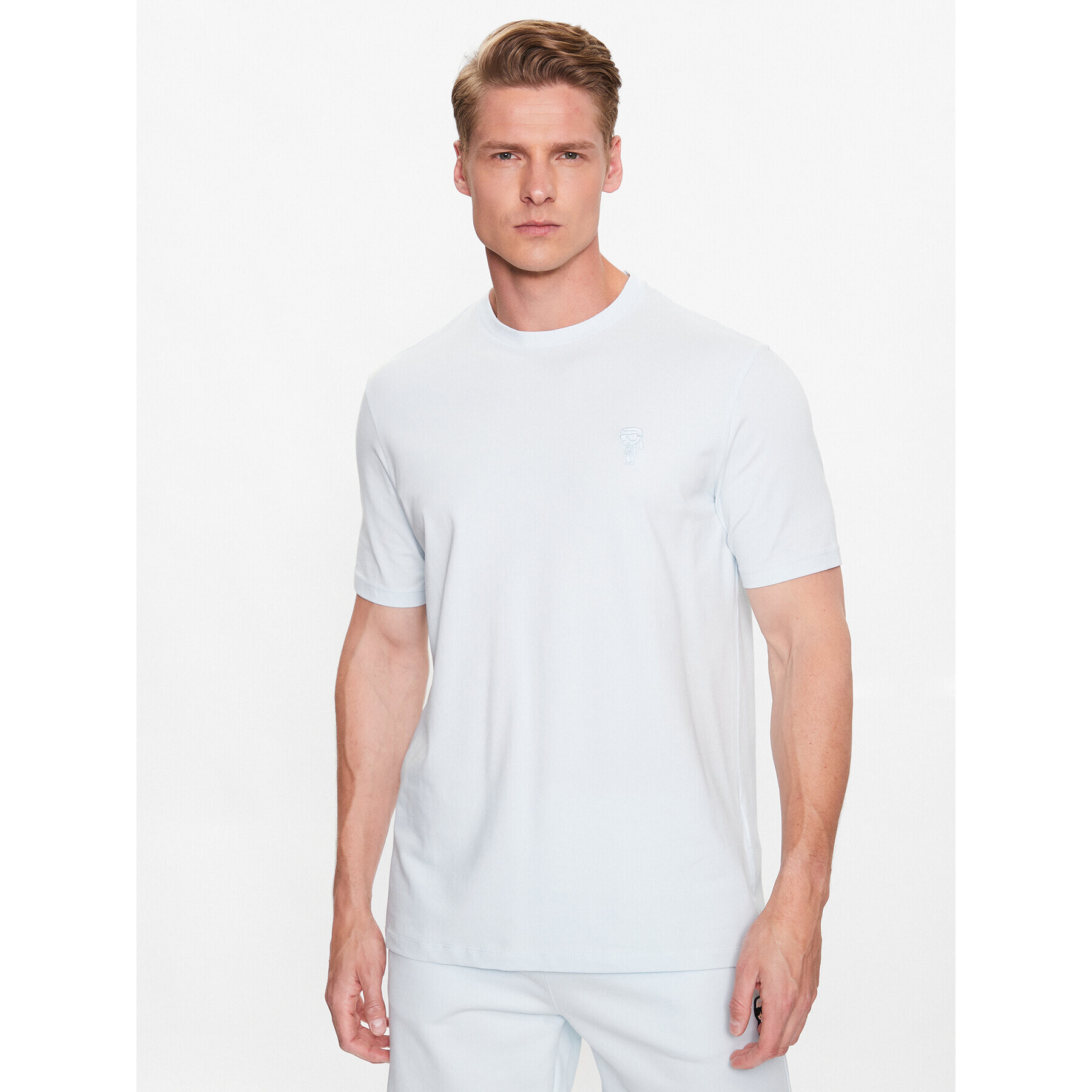 KARL LAGERFELD Тишърт 755055 532221 Син Regular Fit - Pepit.bg