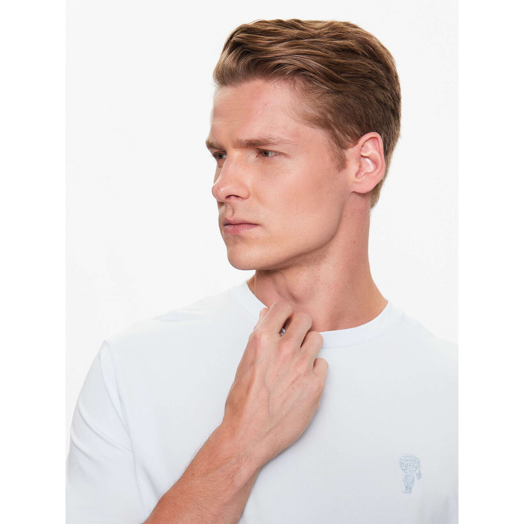 KARL LAGERFELD Тишърт 755055 532221 Син Regular Fit - Pepit.bg