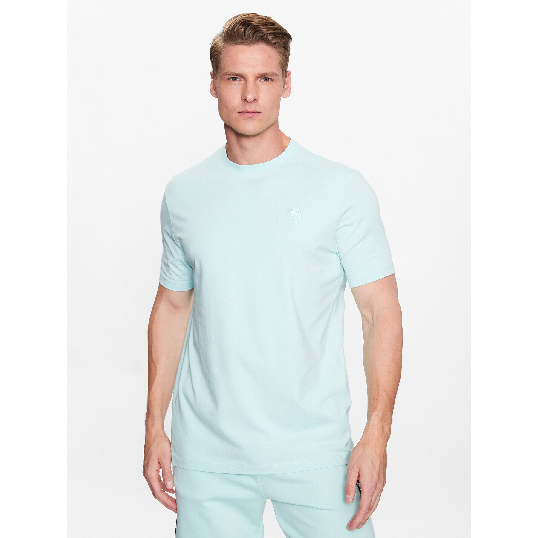 KARL LAGERFELD Тишърт 755055 532221 Син Regular Fit - Pepit.bg