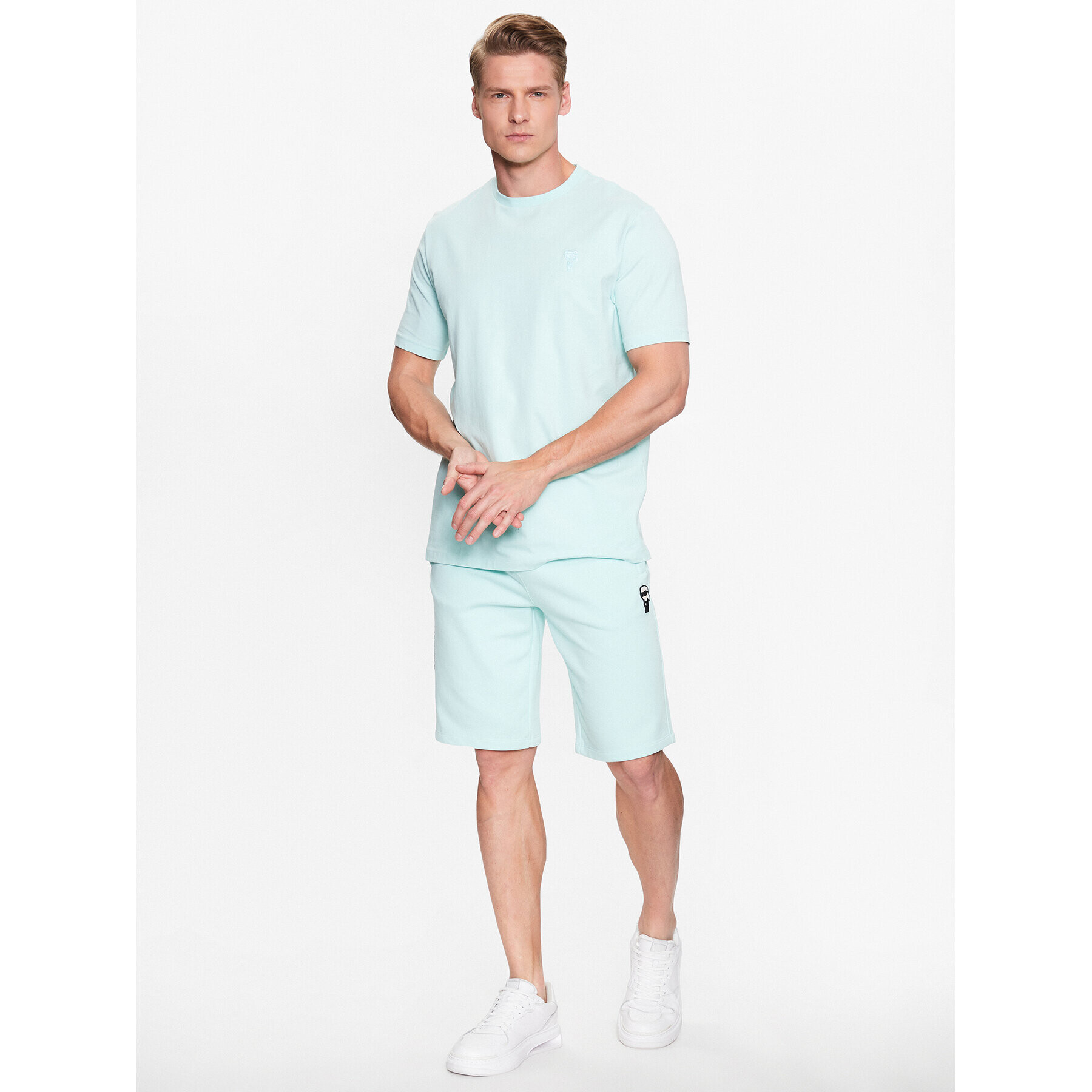 KARL LAGERFELD Тишърт 755055 532221 Син Regular Fit - Pepit.bg