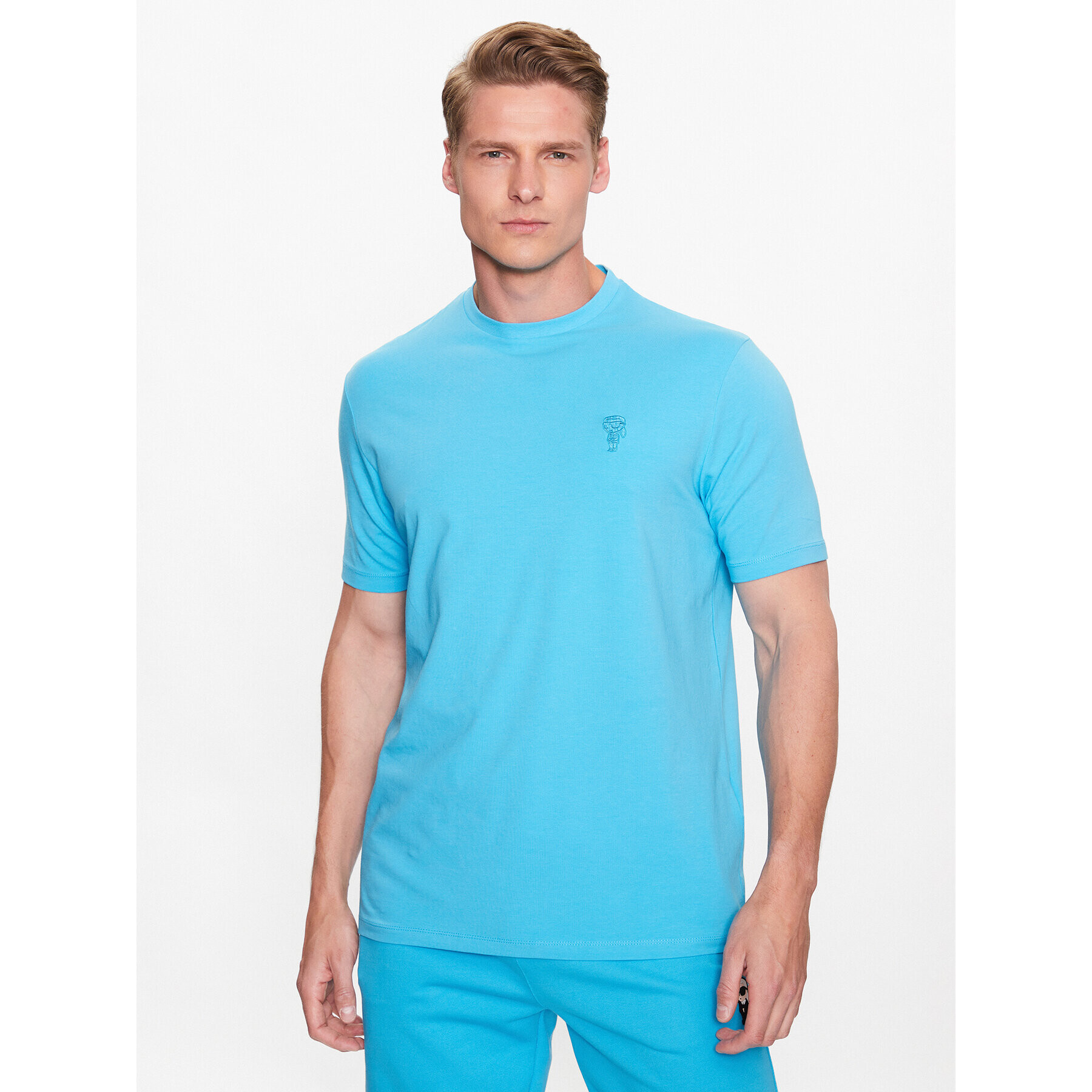 KARL LAGERFELD Тишърт 755055 532221 Син Regular Fit - Pepit.bg