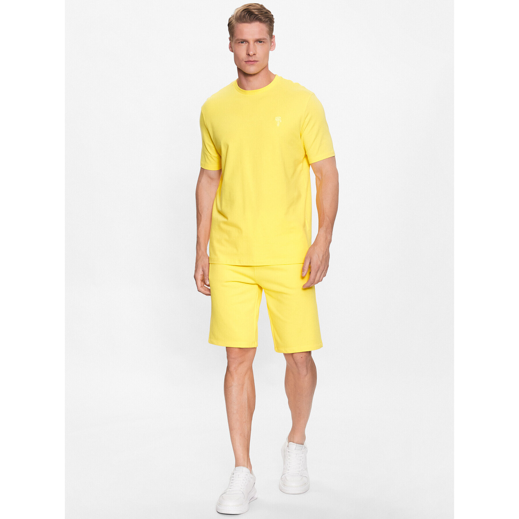 KARL LAGERFELD Тишърт 755055 532221 Жълт Regular Fit - Pepit.bg