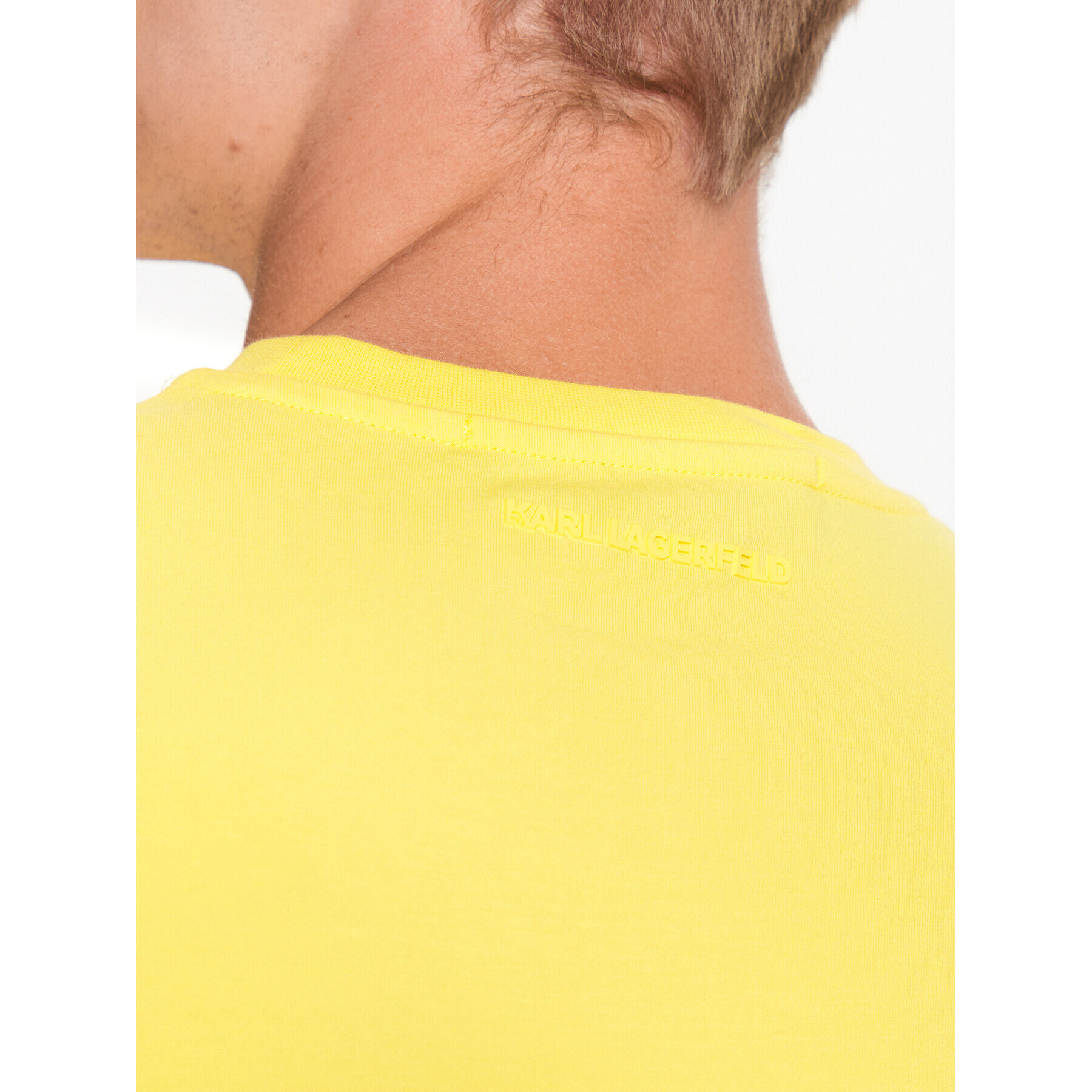 KARL LAGERFELD Тишърт 755055 532221 Жълт Regular Fit - Pepit.bg