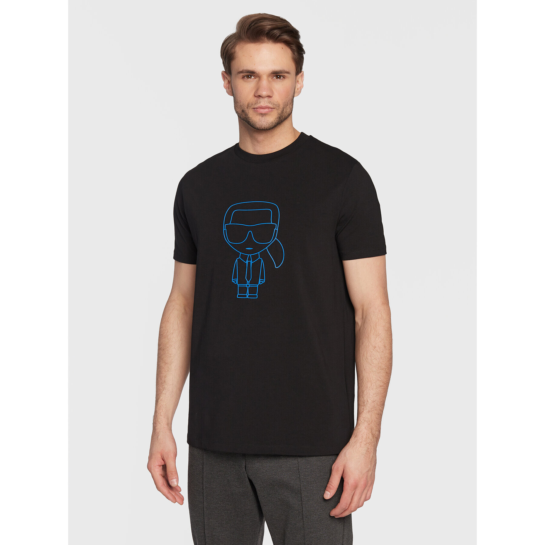 KARL LAGERFELD Тишърт 755057 524221 Черен Regular Fit - Pepit.bg