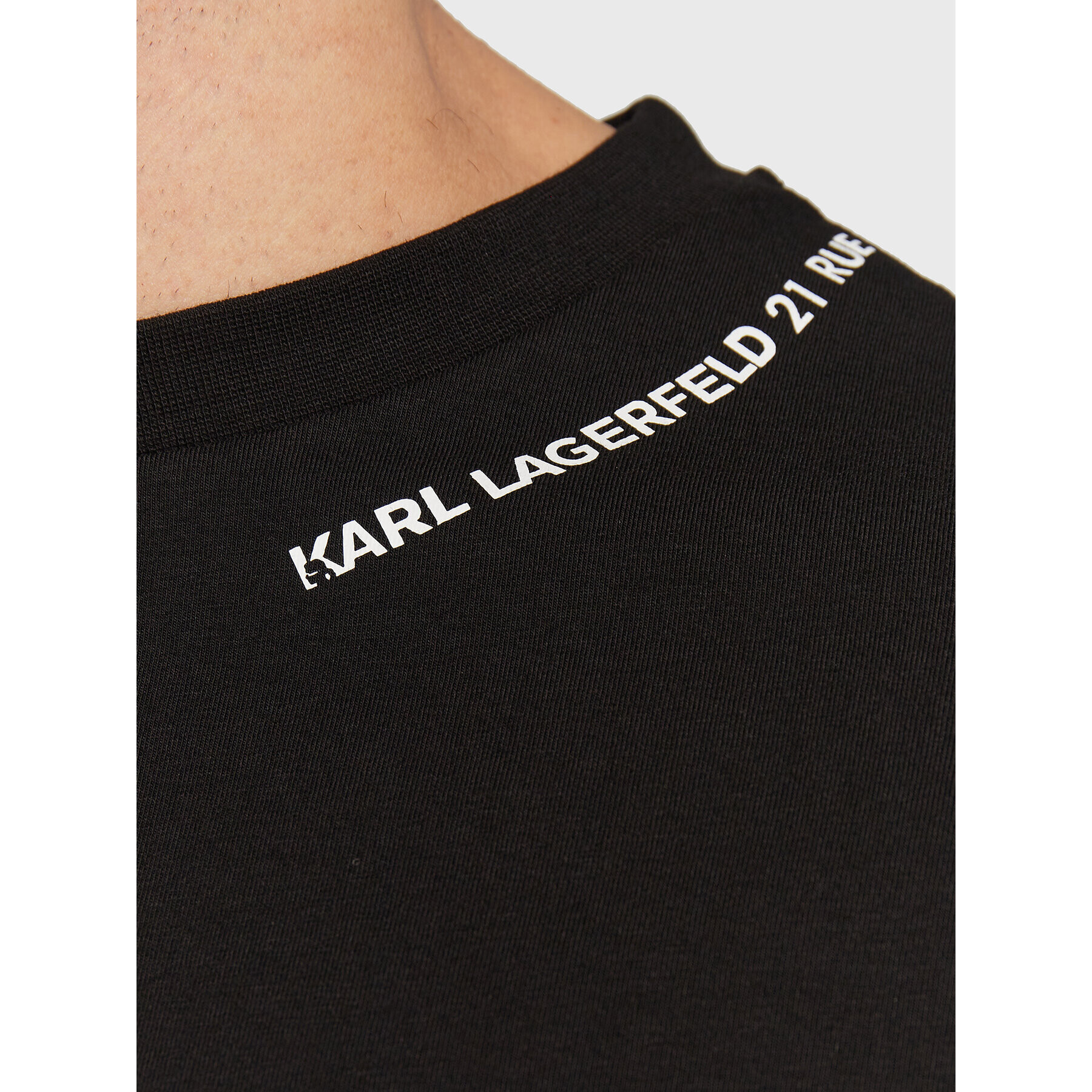 KARL LAGERFELD Тишърт 755058 524221 Черен Regular Fit - Pepit.bg