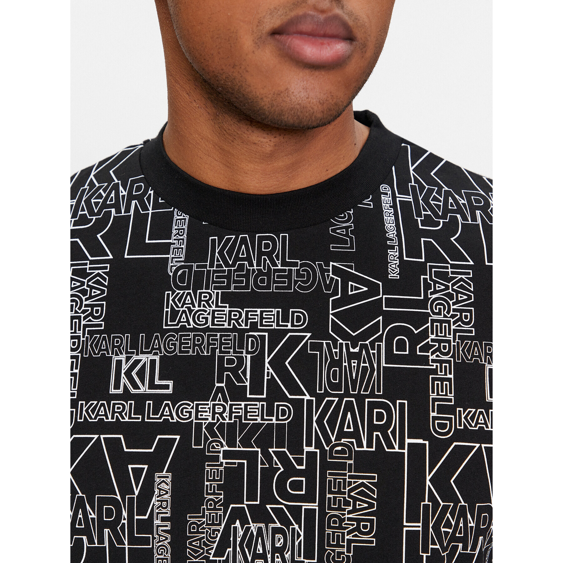 KARL LAGERFELD Тишърт 755060 541224 Черен Regular Fit - Pepit.bg