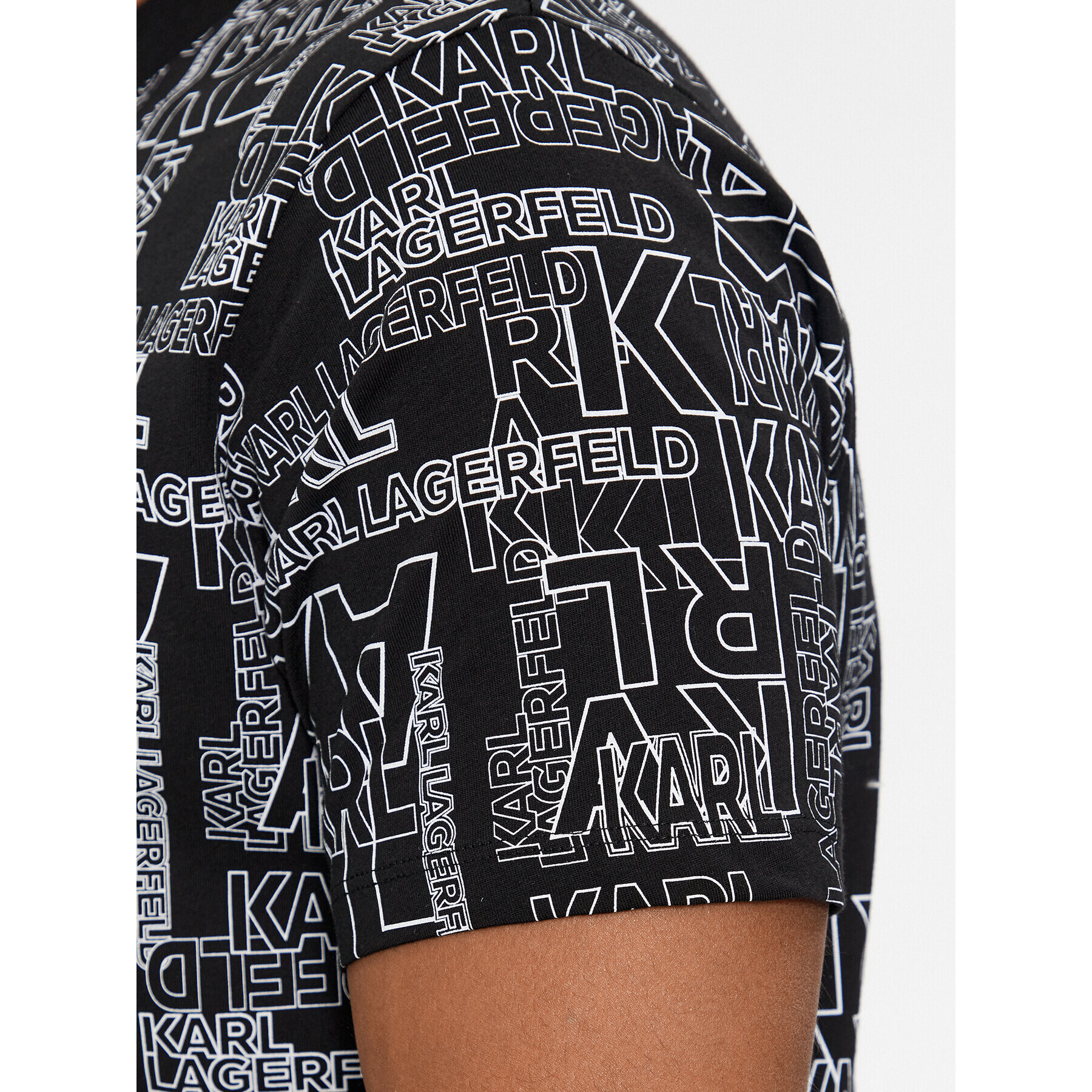 KARL LAGERFELD Тишърт 755060 541224 Черен Regular Fit - Pepit.bg
