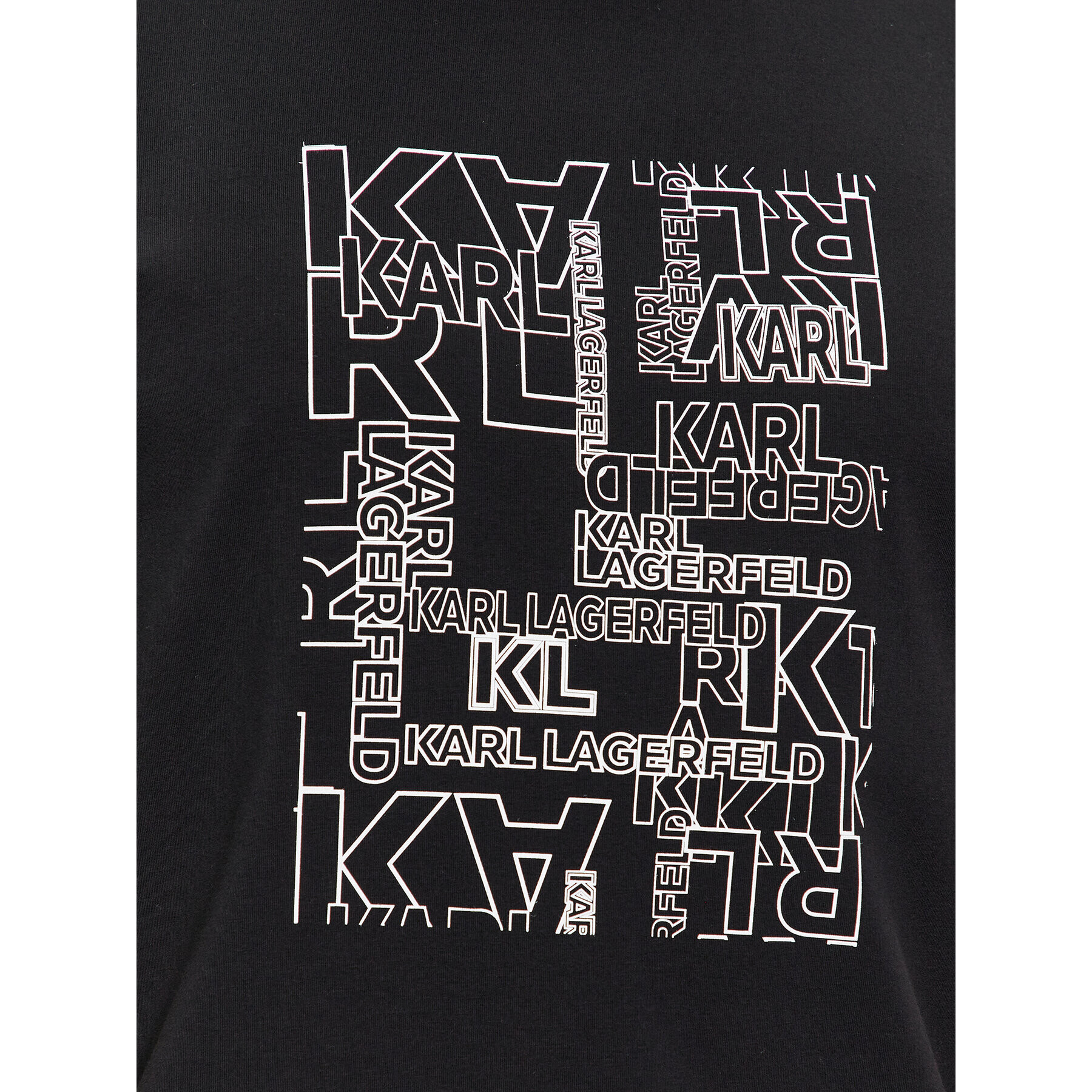 KARL LAGERFELD Тишърт 755061 541221 Черен Regular Fit - Pepit.bg