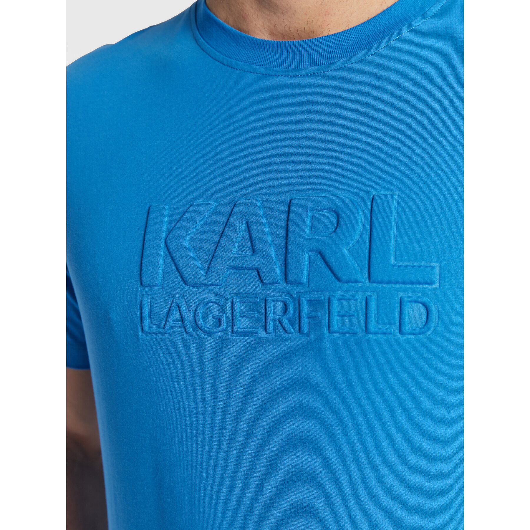 KARL LAGERFELD Тишърт 755062 524241 Син Regular Fit - Pepit.bg