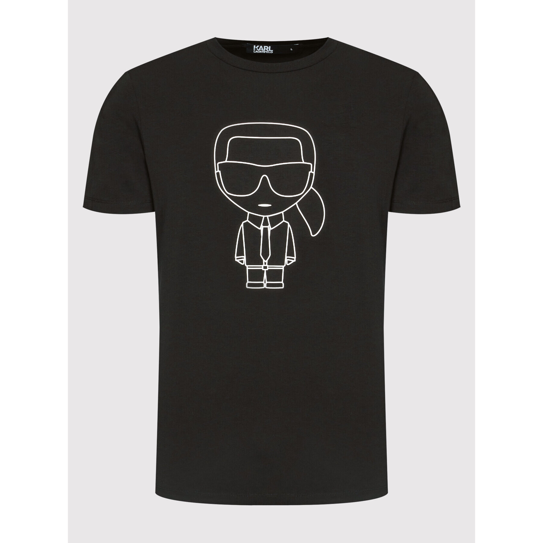 KARL LAGERFELD Тишърт 755064 521221 Черен Regular Fit - Pepit.bg