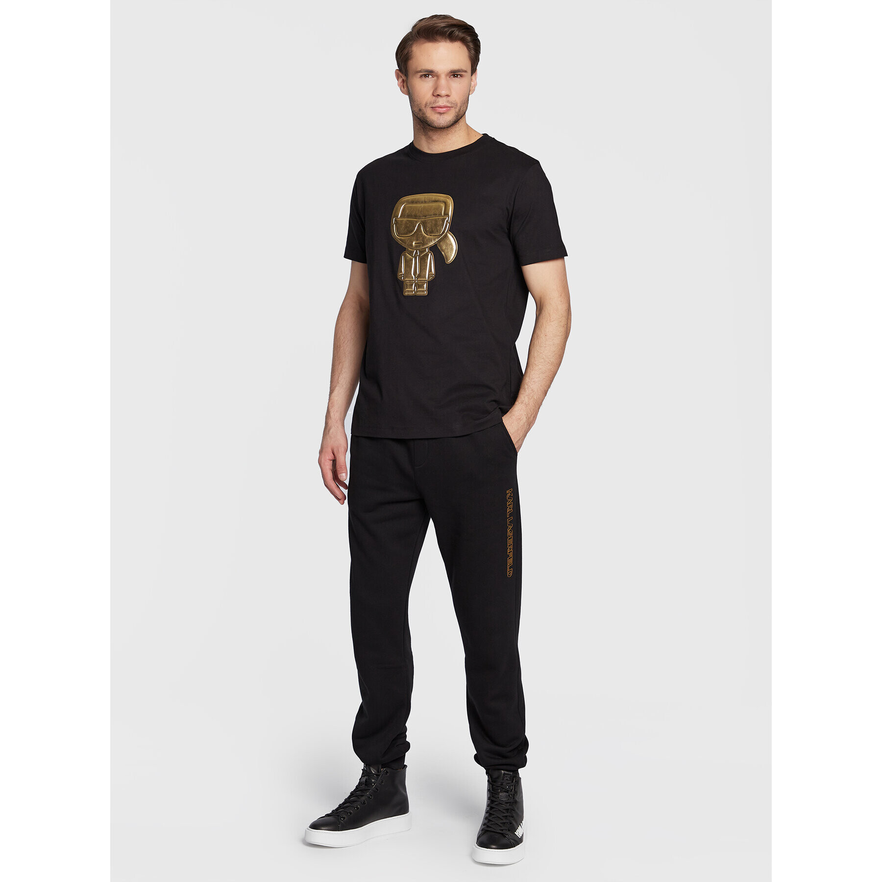 KARL LAGERFELD Тишърт 755064 524241 Черен Regular Fit - Pepit.bg