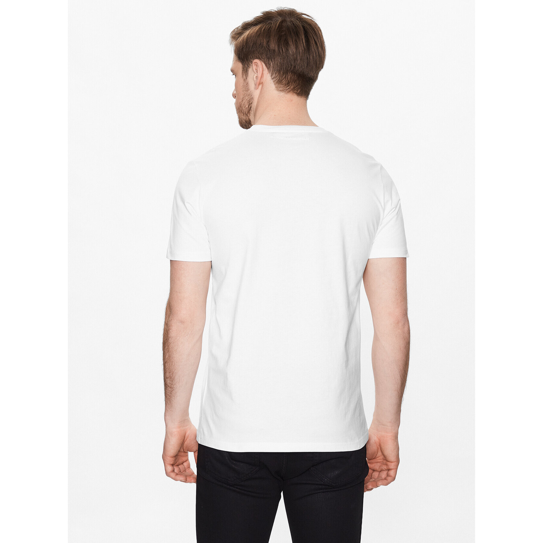 KARL LAGERFELD Тишърт 755070 532250 Бял Regular Fit - Pepit.bg