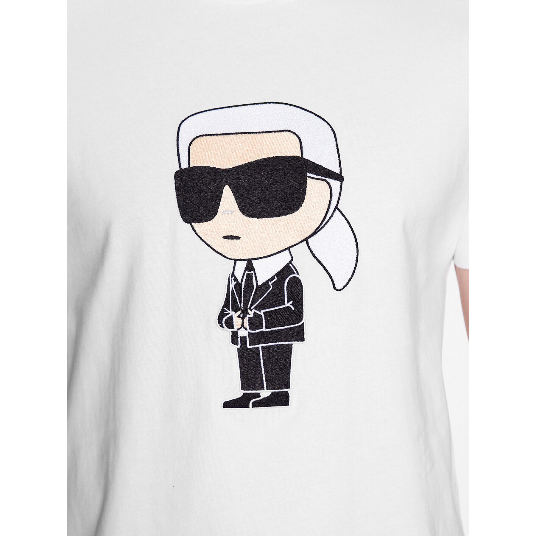 KARL LAGERFELD Тишърт 755070 532250 Бял Regular Fit - Pepit.bg