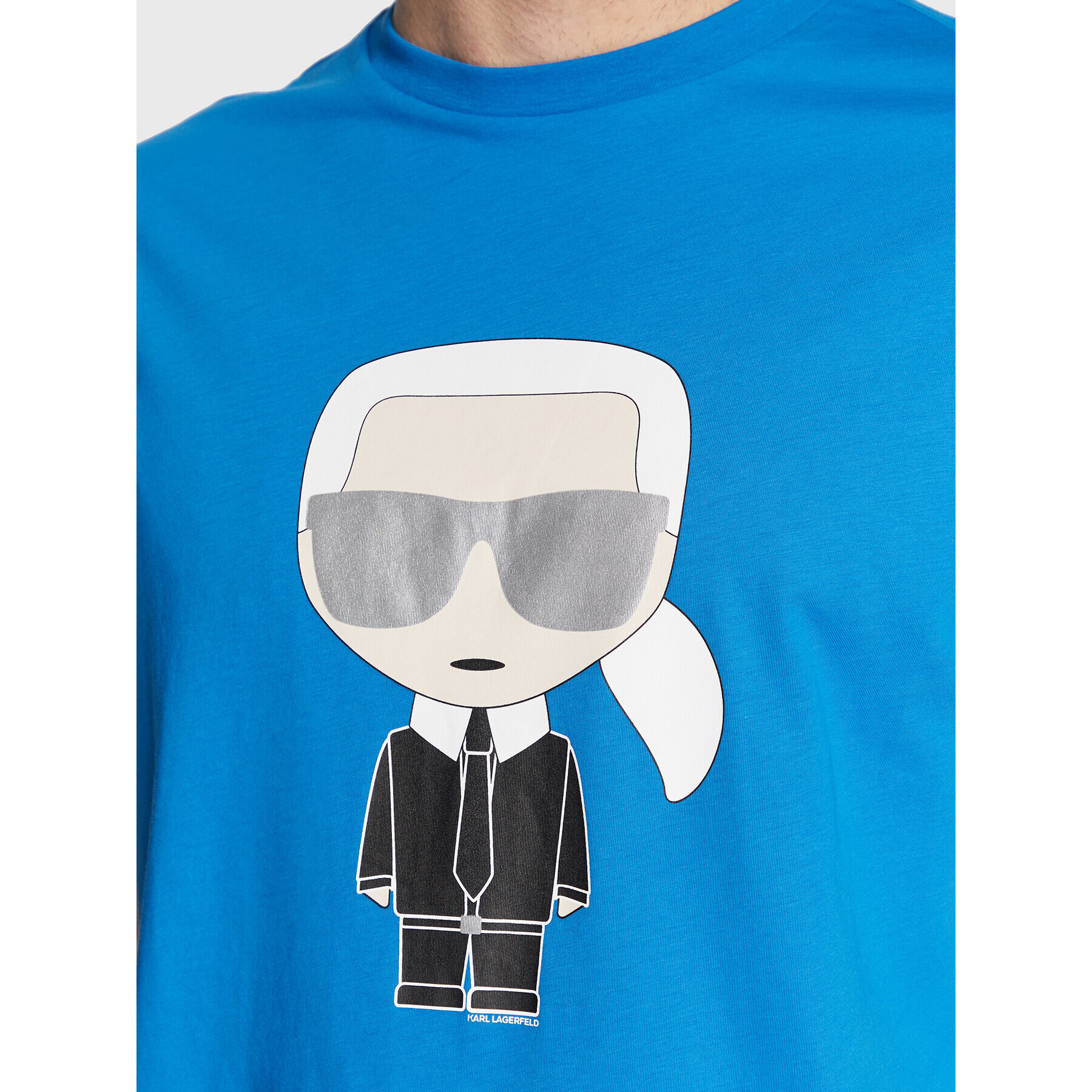 KARL LAGERFELD Тишърт 755071 524251 Син Regular Fit - Pepit.bg