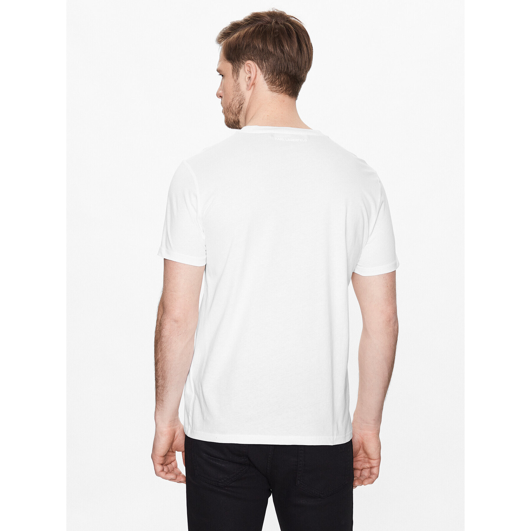 KARL LAGERFELD Тишърт 755071 532251 Бял Regular Fit - Pepit.bg