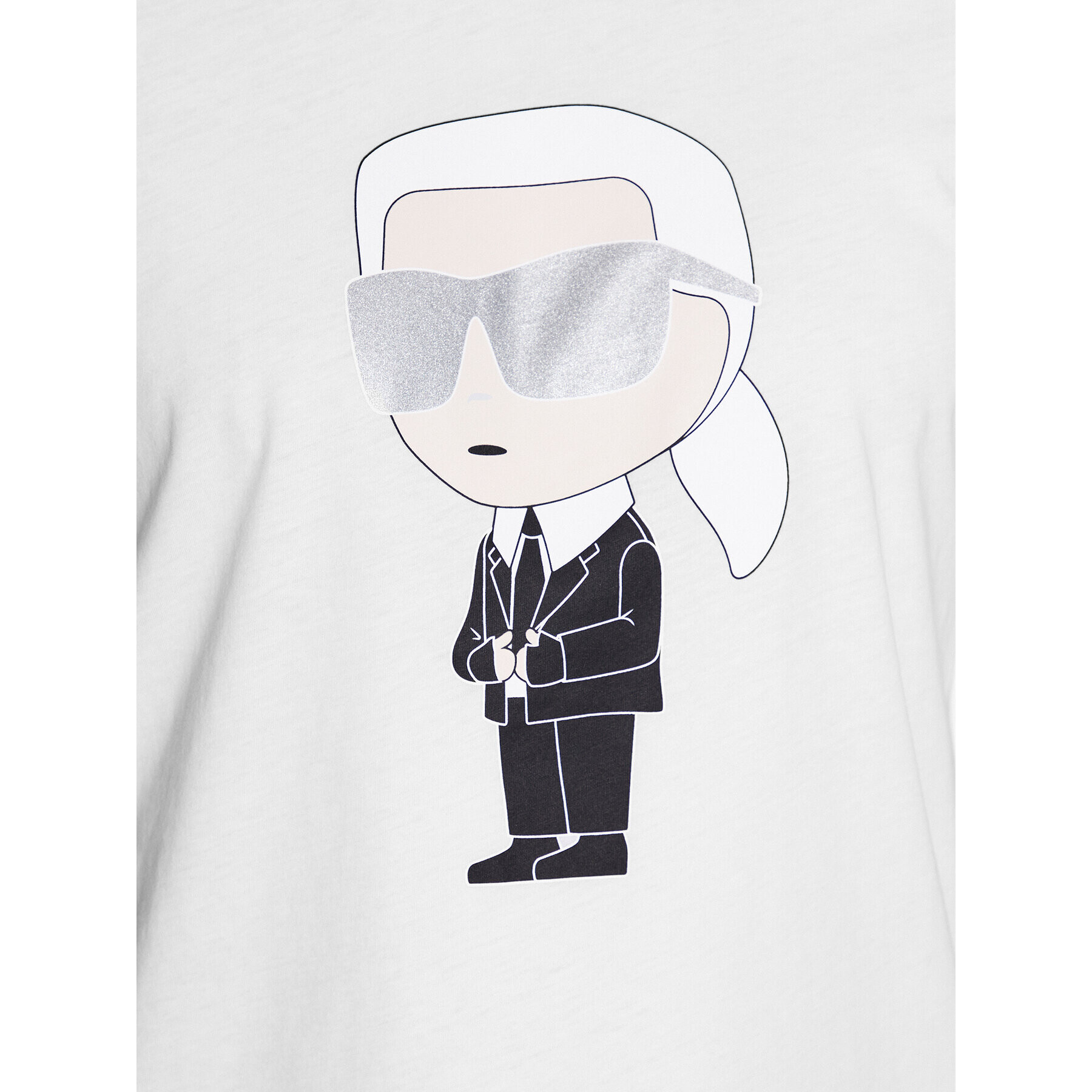 KARL LAGERFELD Тишърт 755071 532251 Бял Regular Fit - Pepit.bg