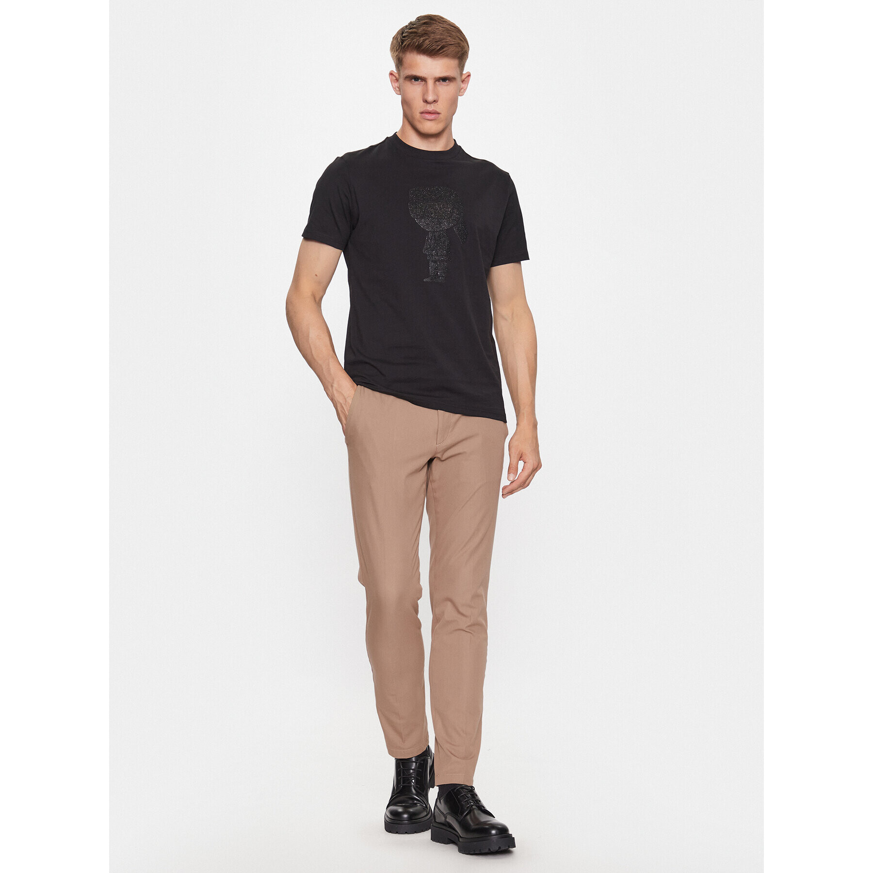 KARL LAGERFELD Тишърт 755073 534250 Черен Regular Fit - Pepit.bg