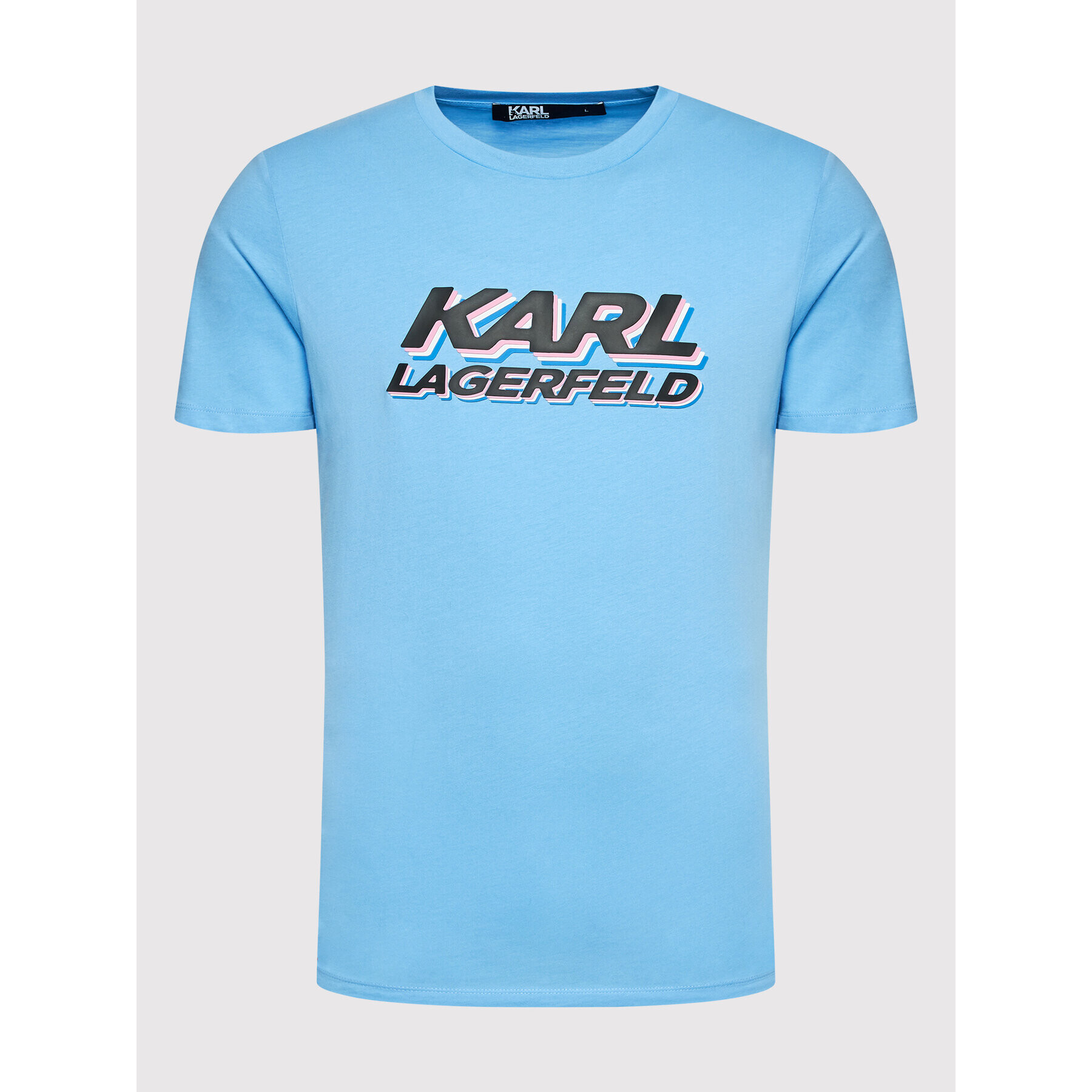 KARL LAGERFELD Тишърт 755080 523224 Син Regular Fit - Pepit.bg