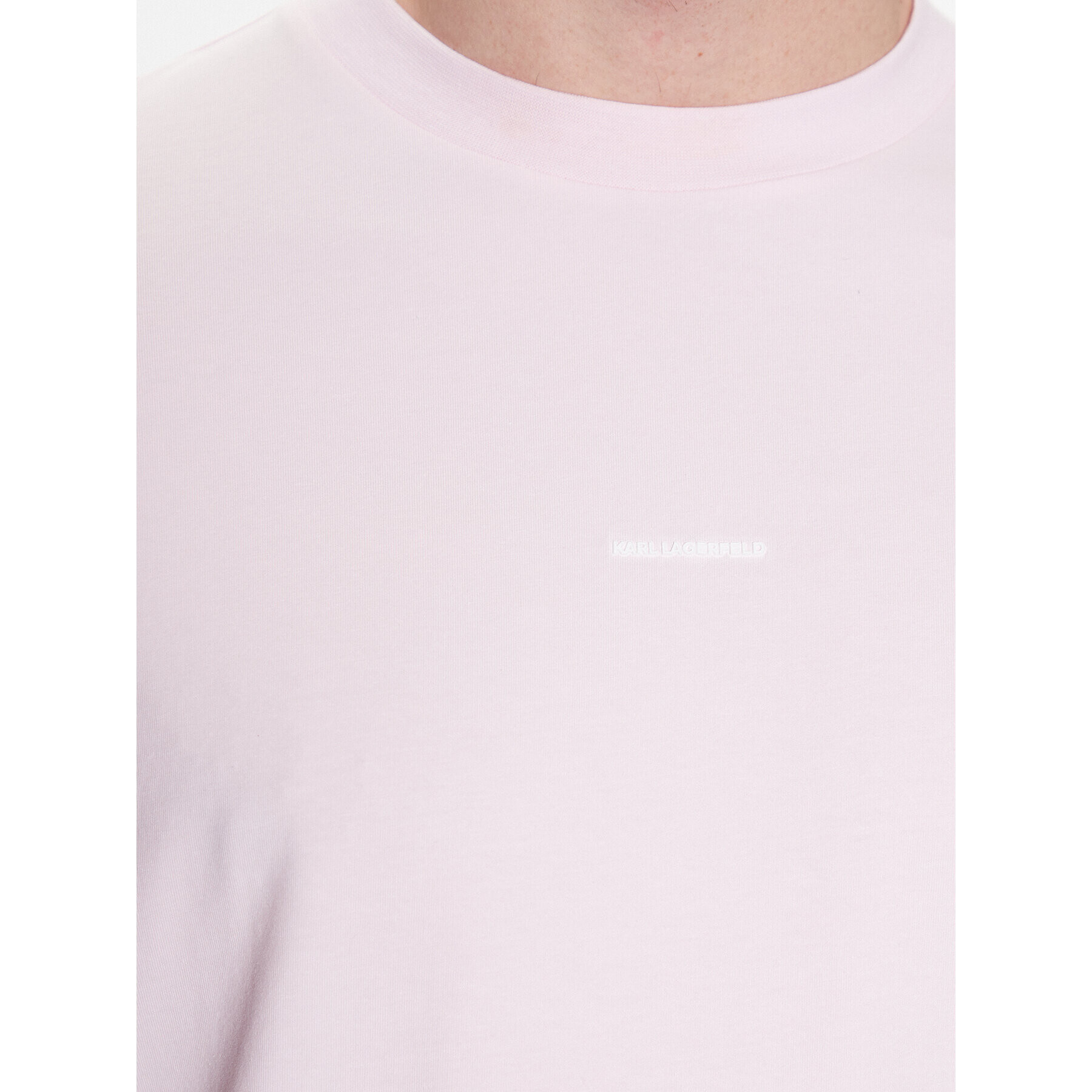 KARL LAGERFELD Тишърт 755080 532221 Розов Regular Fit - Pepit.bg