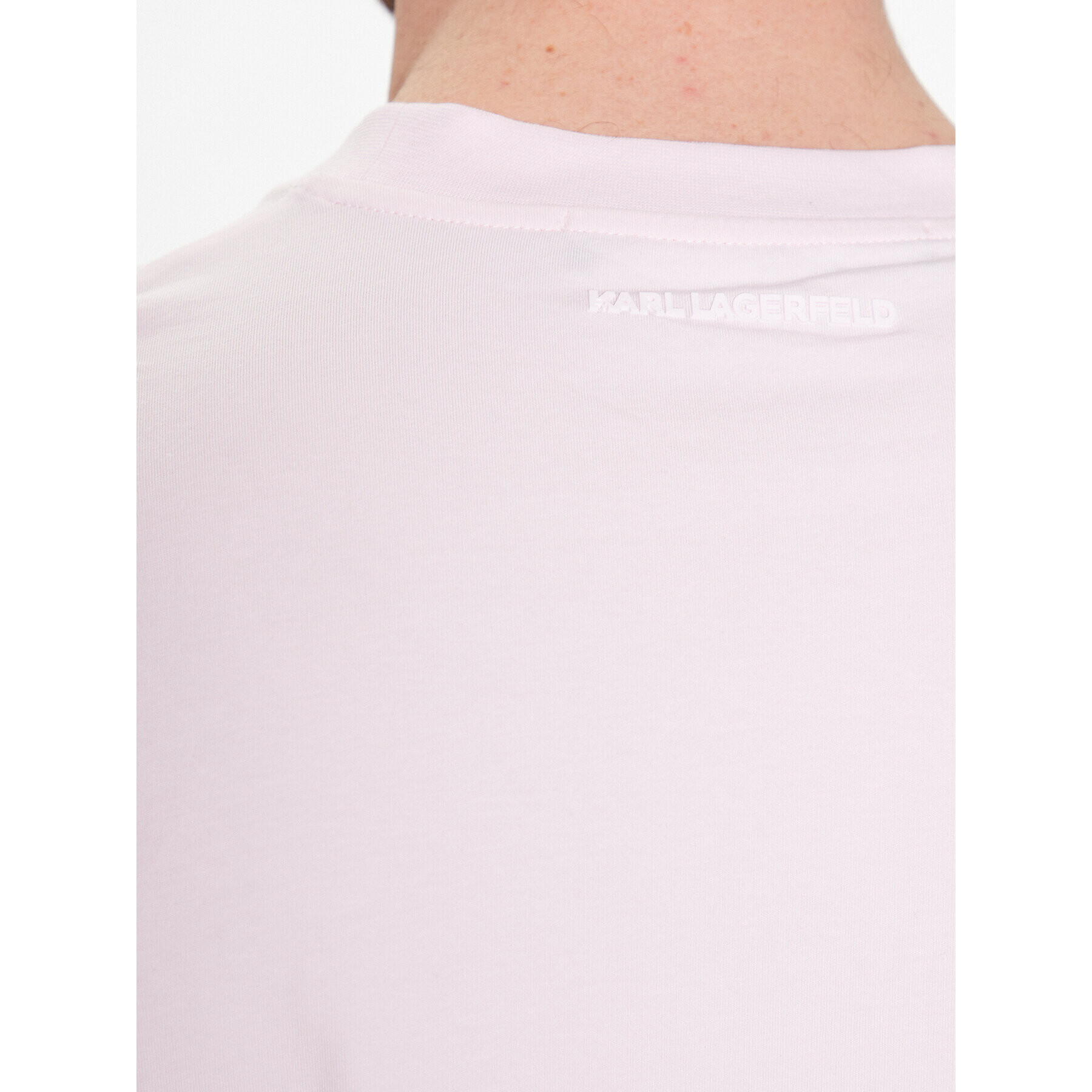 KARL LAGERFELD Тишърт 755080 532221 Розов Regular Fit - Pepit.bg