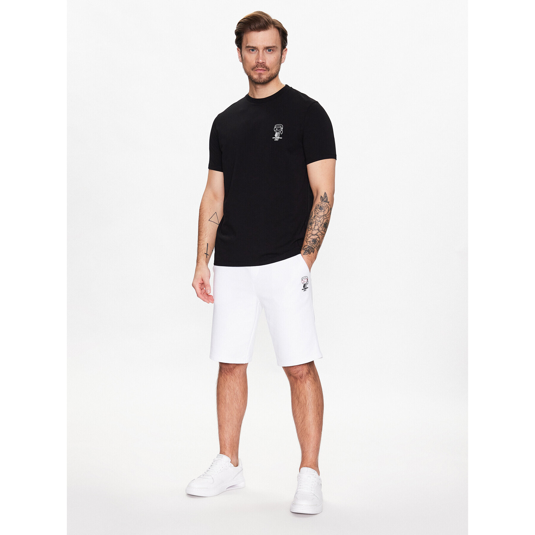 KARL LAGERFELD Тишърт 755090 531221 Черен Regular Fit - Pepit.bg