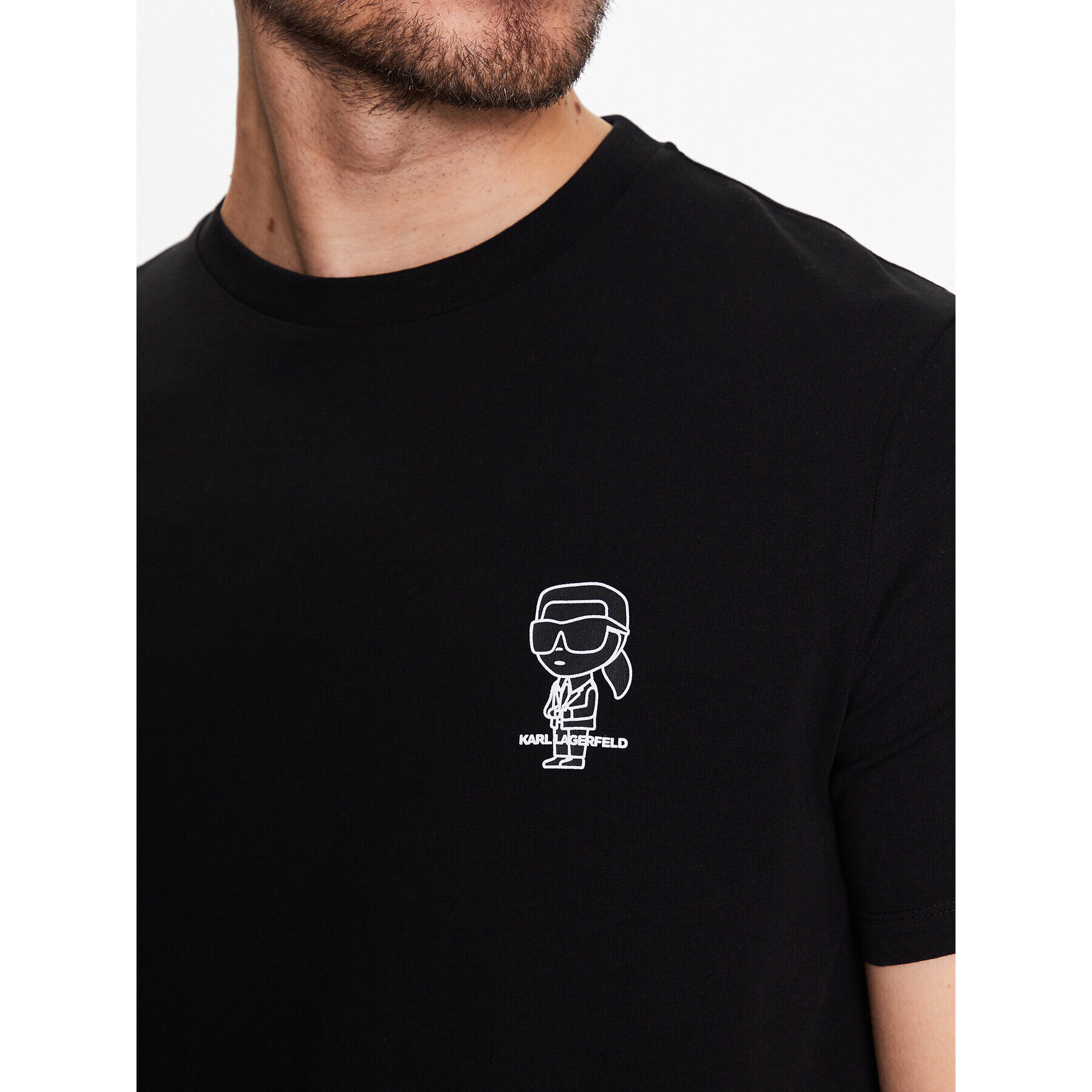KARL LAGERFELD Тишърт 755090 531221 Черен Regular Fit - Pepit.bg