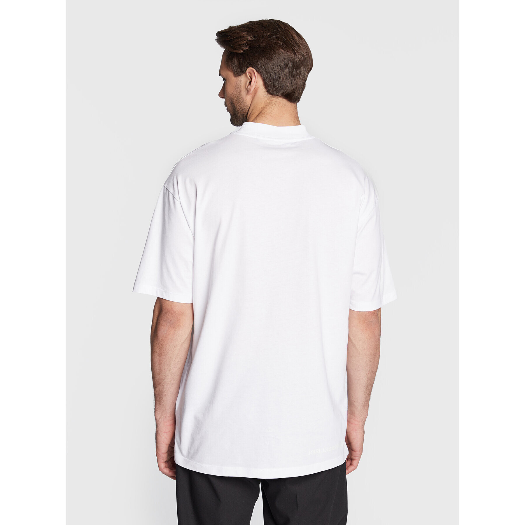 KARL LAGERFELD Тишърт 755241 524224 Бял Regular Fit - Pepit.bg