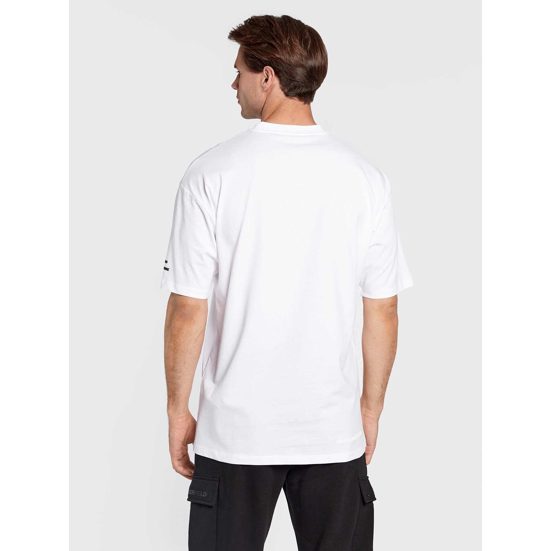 KARL LAGERFELD Тишърт 755244 524224 Бял Regular Fit - Pepit.bg