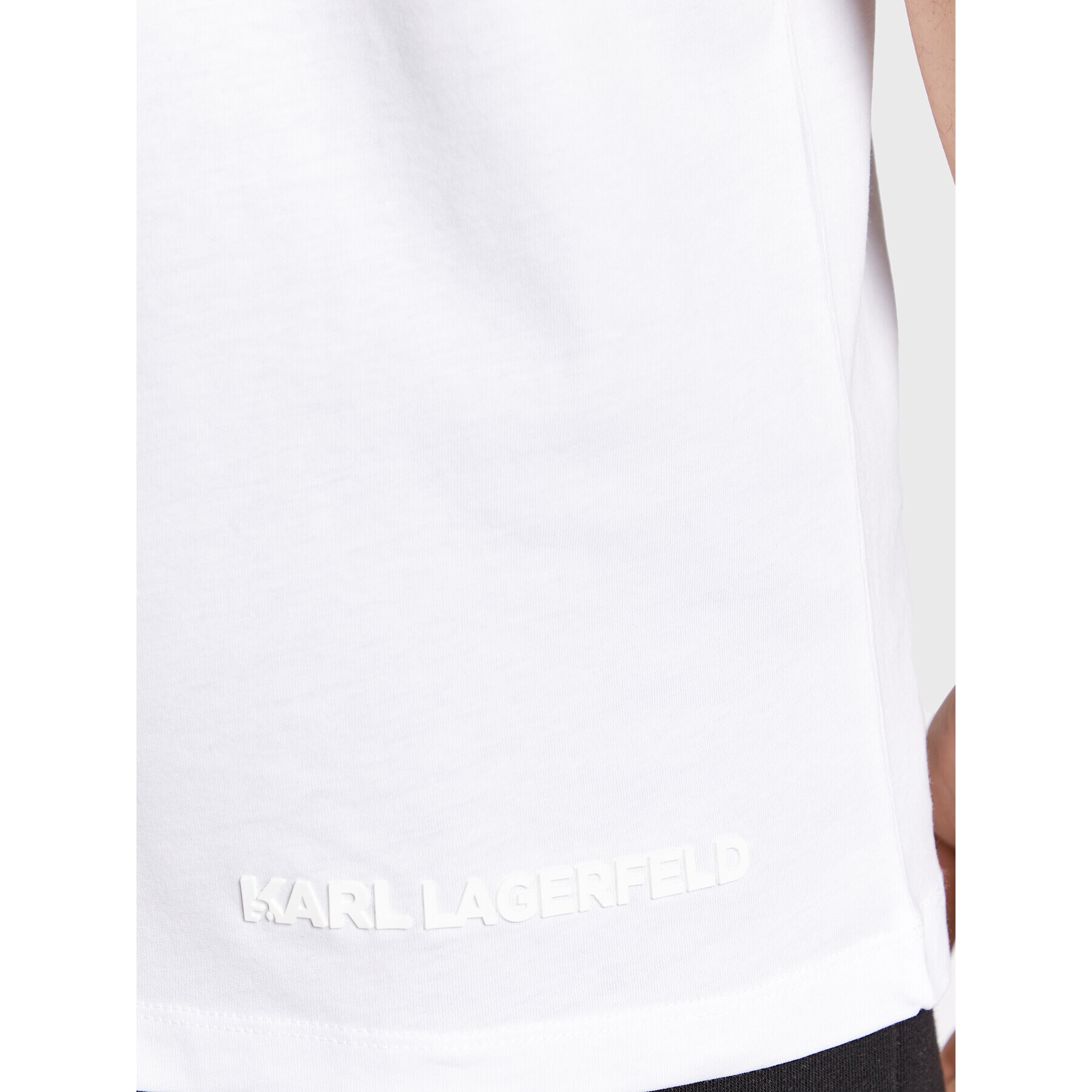 KARL LAGERFELD Тишърт 755244 524224 Бял Regular Fit - Pepit.bg