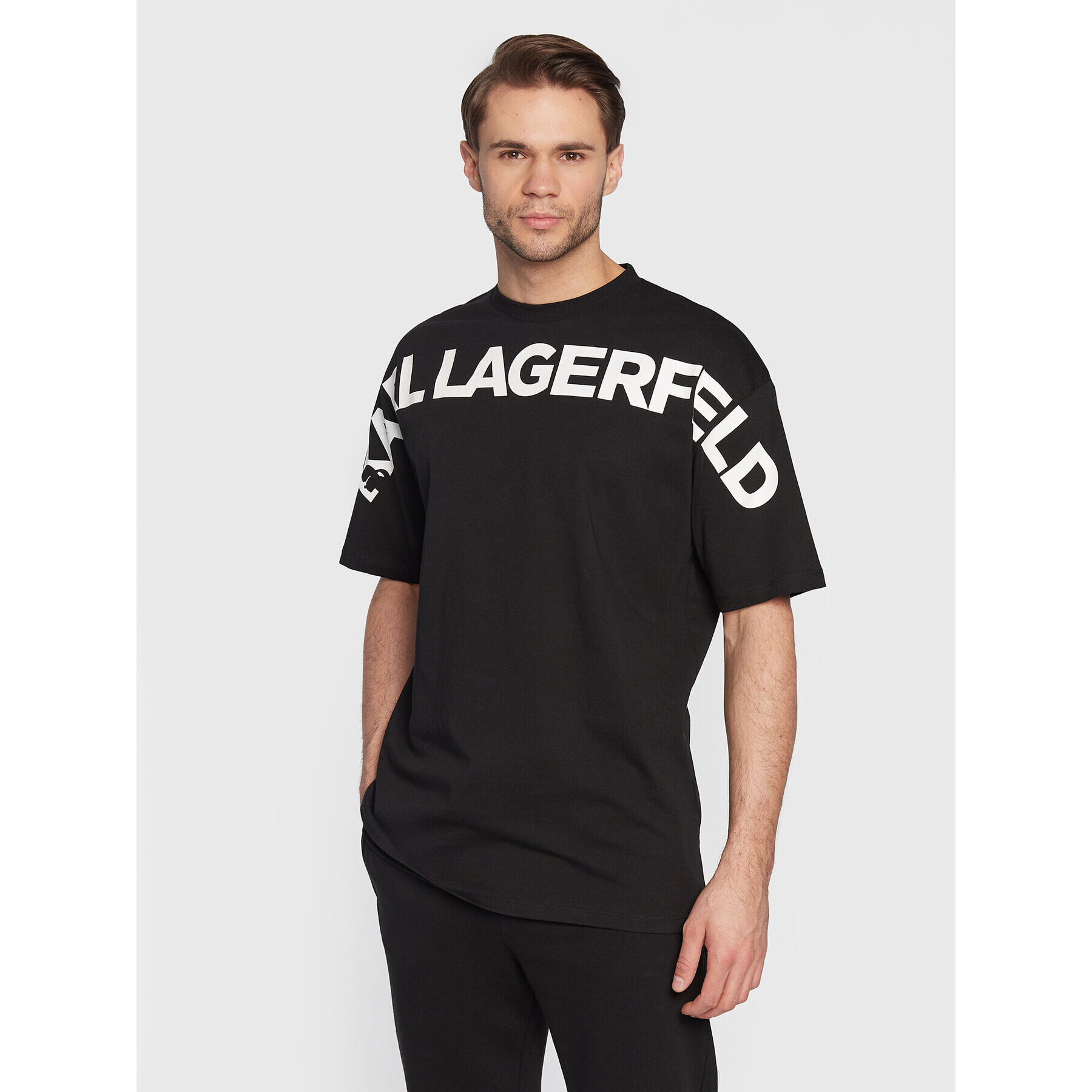 KARL LAGERFELD Тишърт 755248 524224 Черен Regular Fit - Pepit.bg