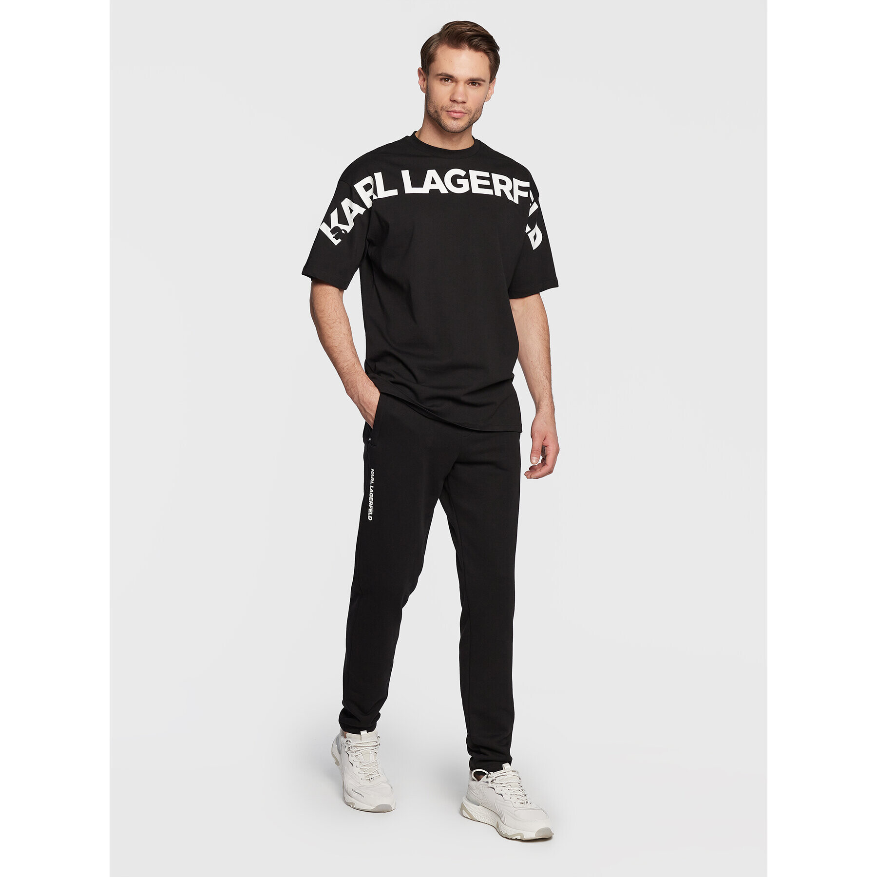 KARL LAGERFELD Тишърт 755248 524224 Черен Regular Fit - Pepit.bg