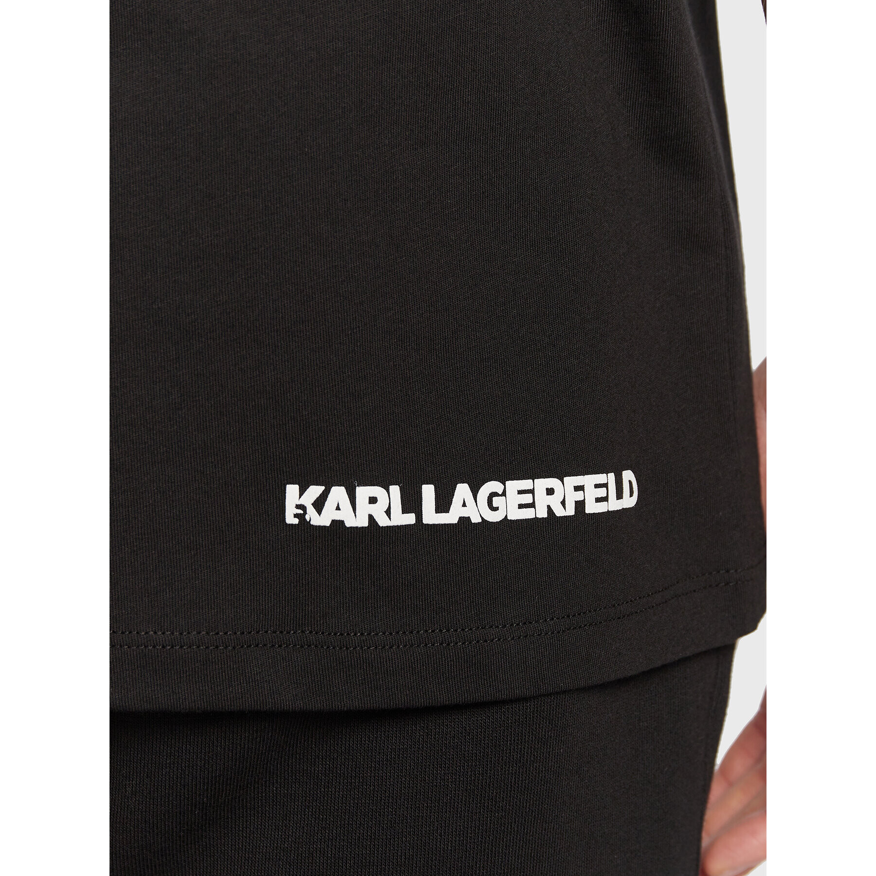 KARL LAGERFELD Тишърт 755248 524224 Черен Regular Fit - Pepit.bg