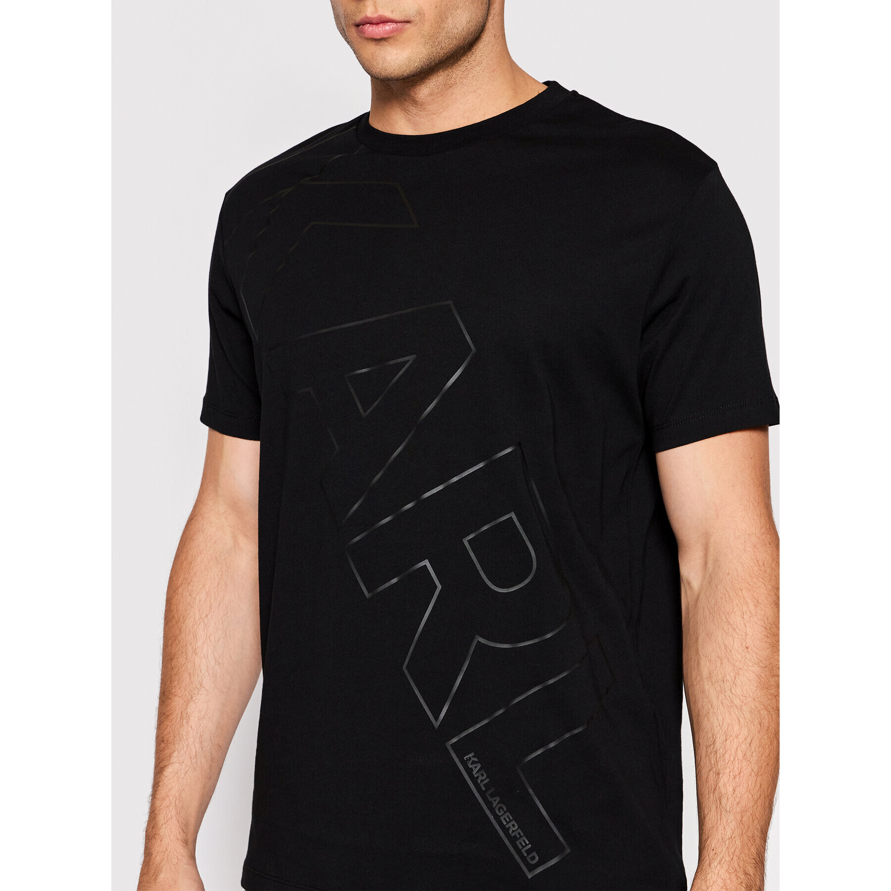 KARL LAGERFELD Тишърт 755401 523224 Черен Regular Fit - Pepit.bg