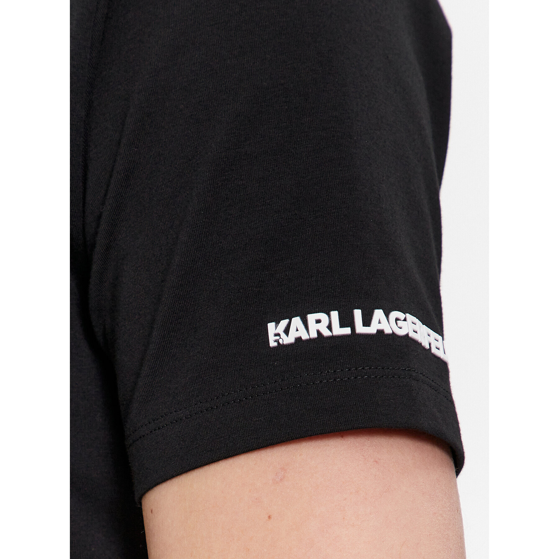 KARL LAGERFELD Тишърт 755401 541221 Черен Regular Fit - Pepit.bg