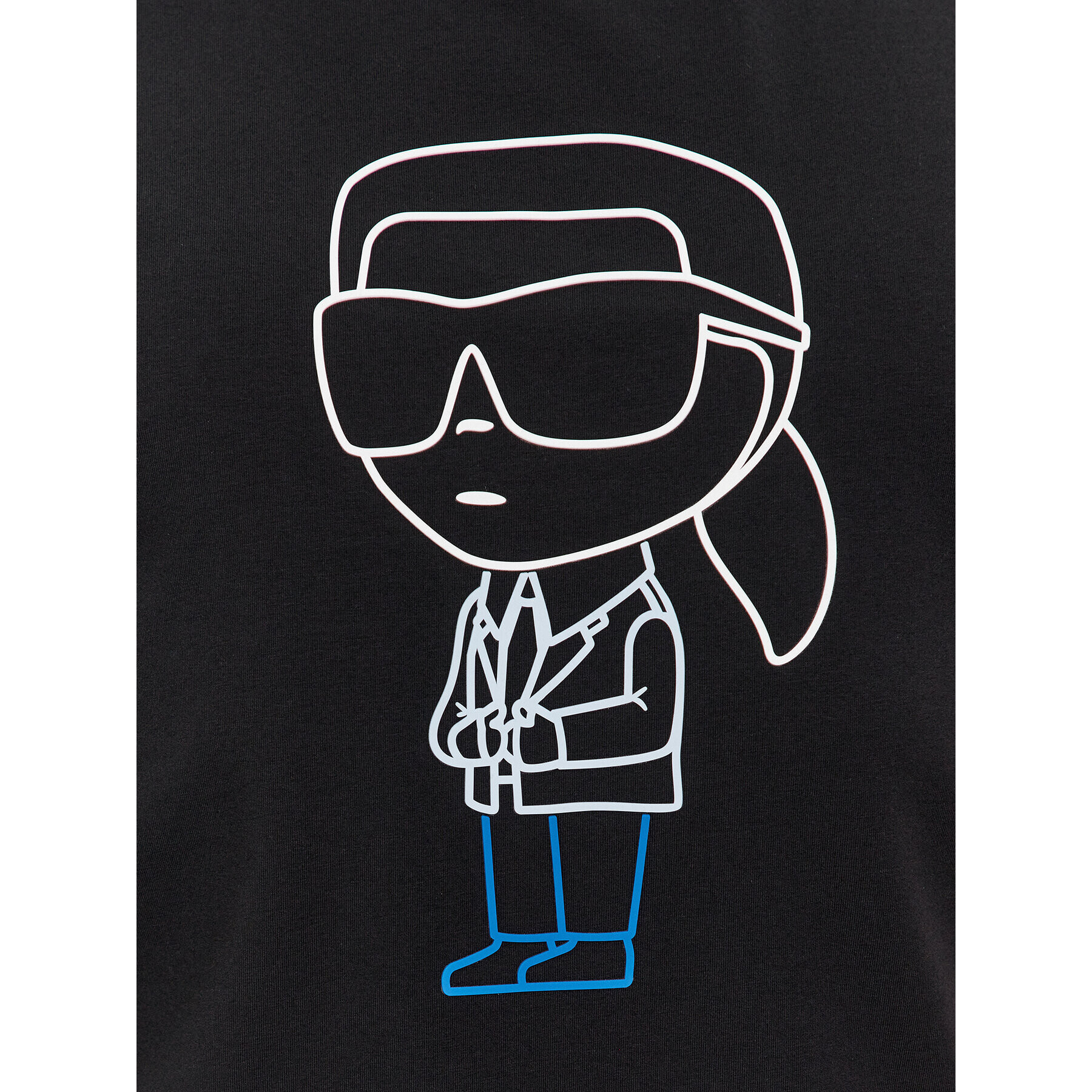 KARL LAGERFELD Тишърт 755401 541221 Черен Regular Fit - Pepit.bg