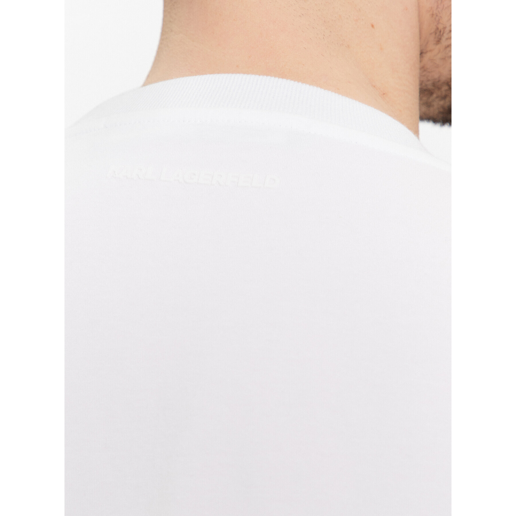 KARL LAGERFELD Тишърт 755403 541221 Бял Regular Fit - Pepit.bg