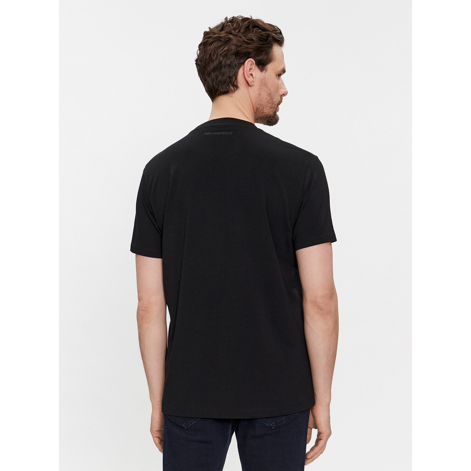 KARL LAGERFELD Тишърт 755403 541221 Черен Regular Fit - Pepit.bg