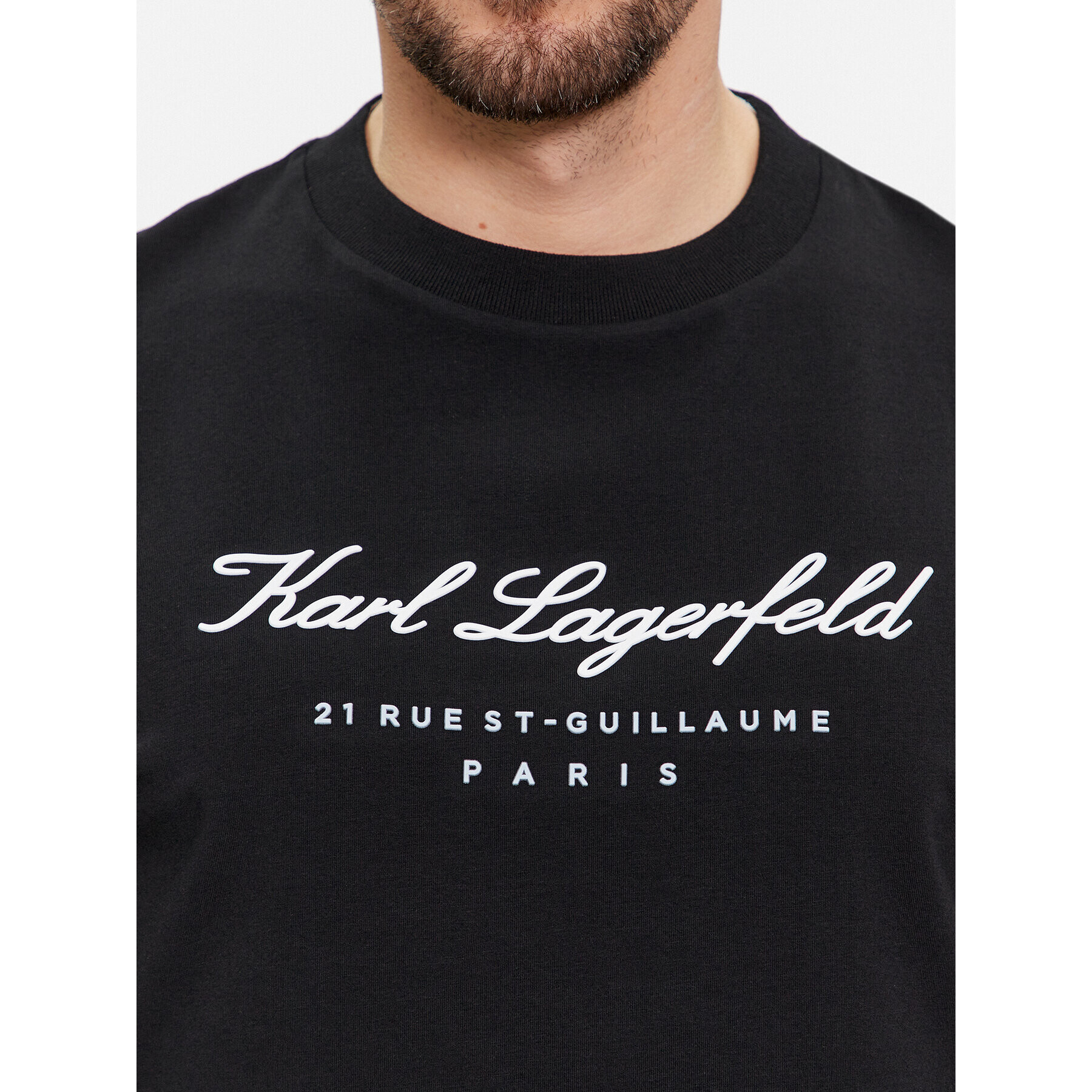 KARL LAGERFELD Тишърт 755403 541221 Черен Regular Fit - Pepit.bg