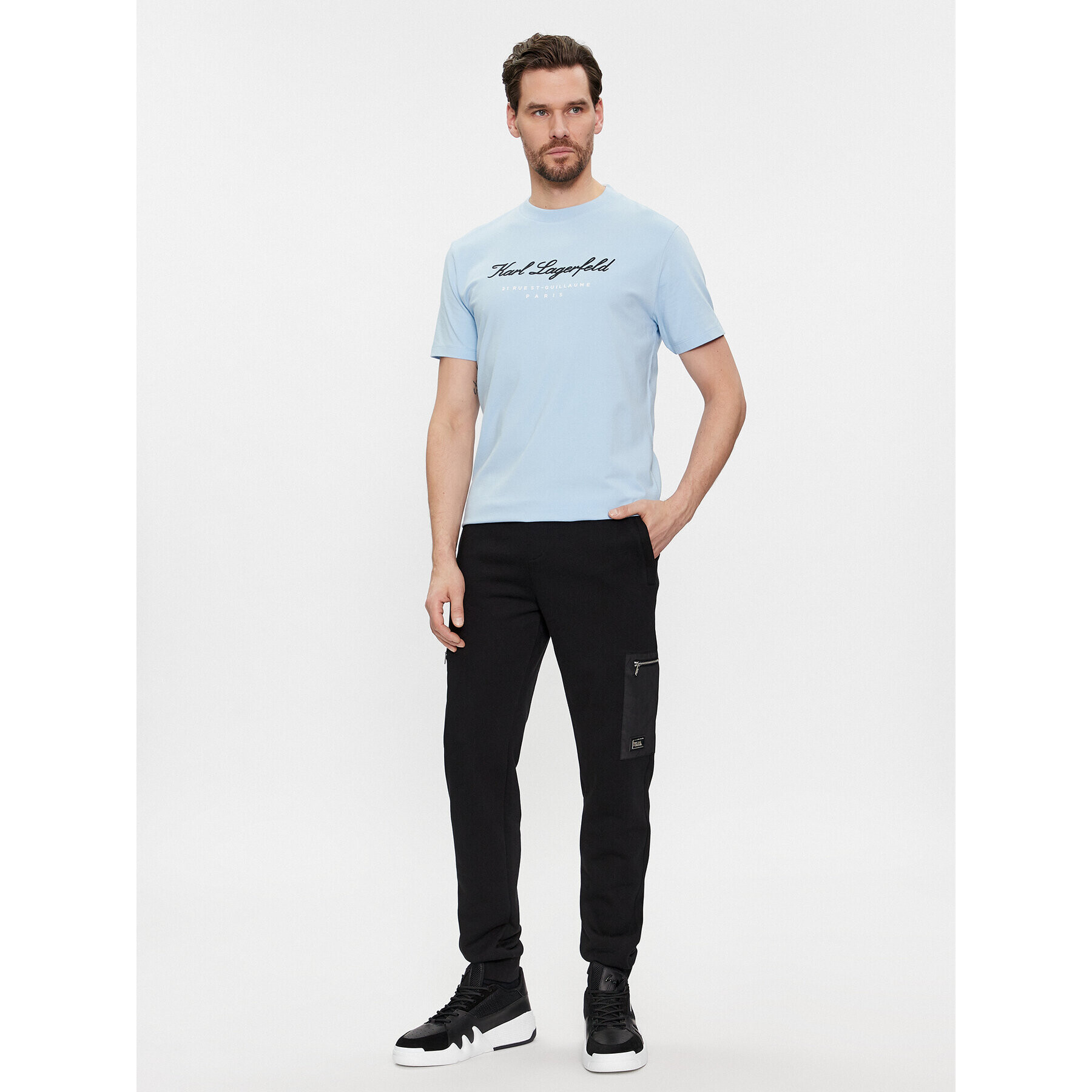 KARL LAGERFELD Тишърт 755403 541221 Син Regular Fit - Pepit.bg