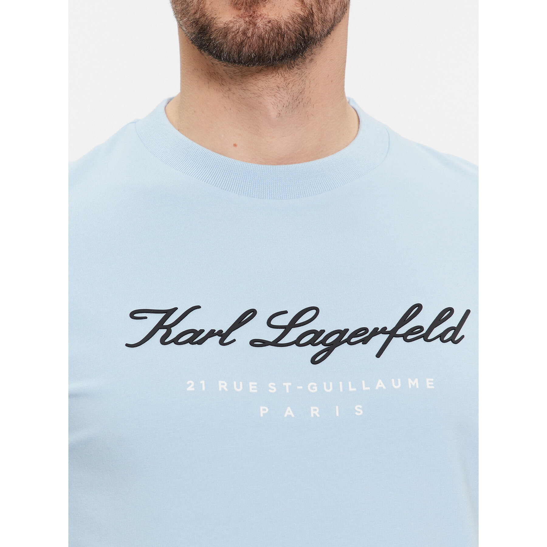 KARL LAGERFELD Тишърт 755403 541221 Син Regular Fit - Pepit.bg
