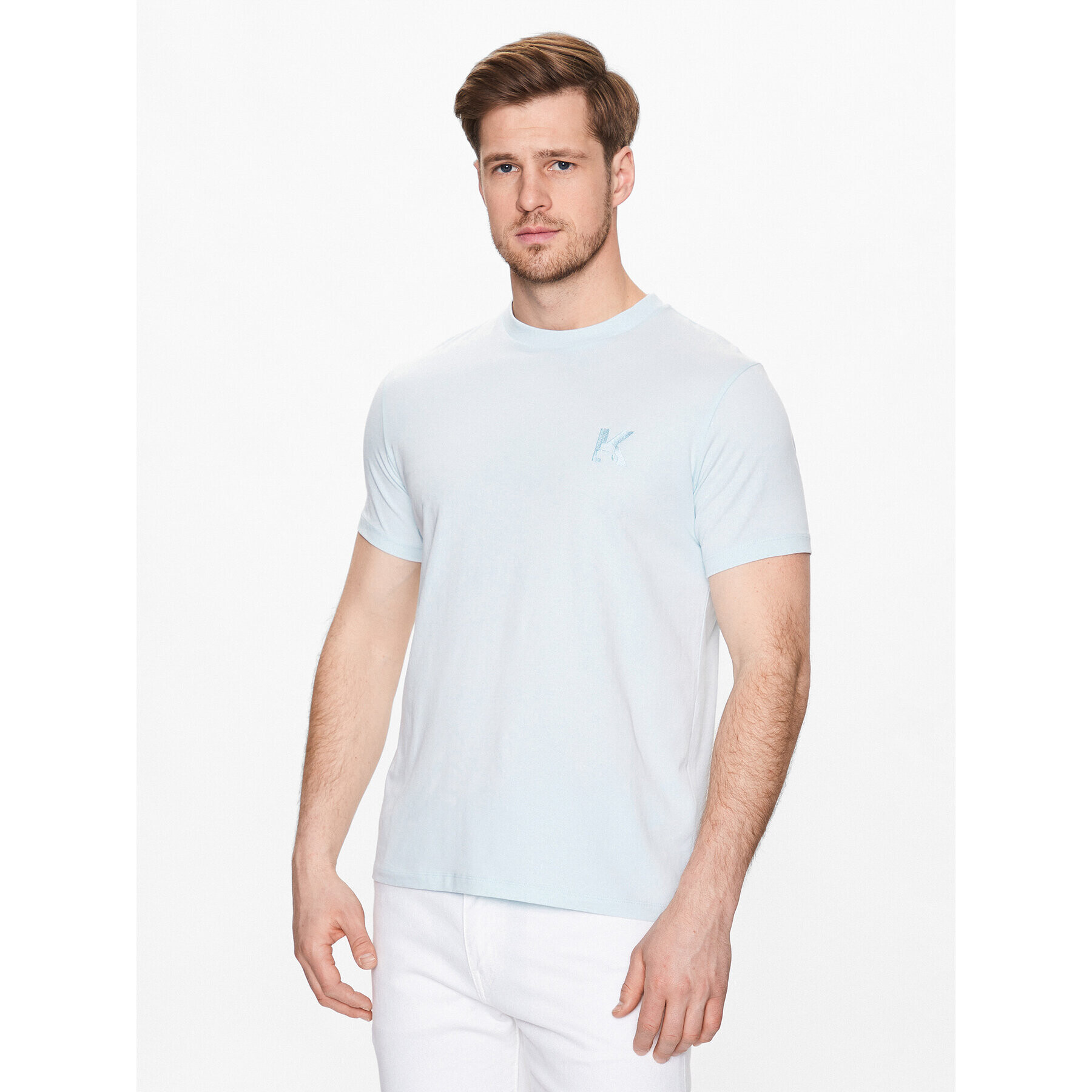 KARL LAGERFELD Тишърт 755890 532221 Син Regular Fit - Pepit.bg