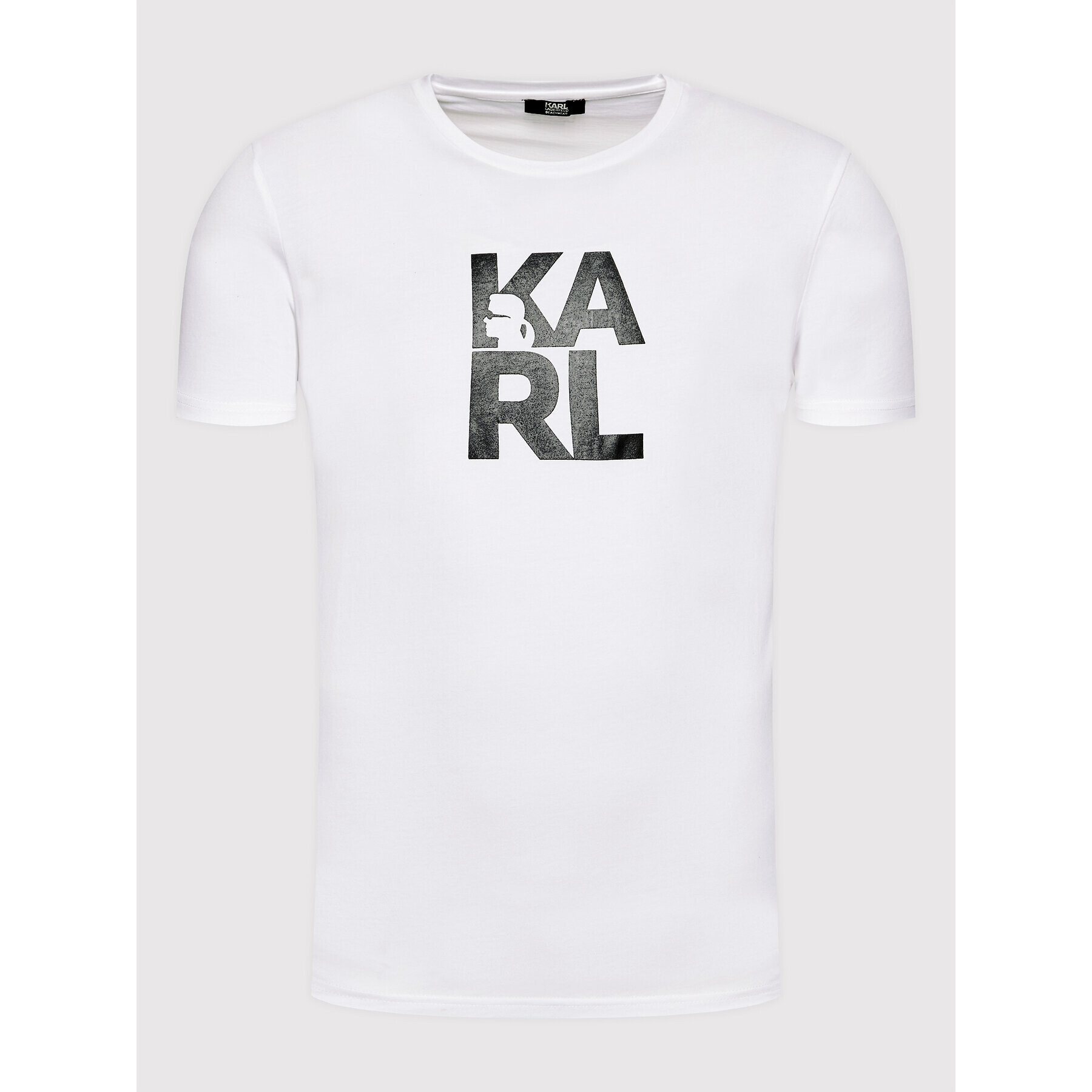 KARL LAGERFELD Тишърт Classic KL22MTS01 Бял Regular Fit - Pepit.bg