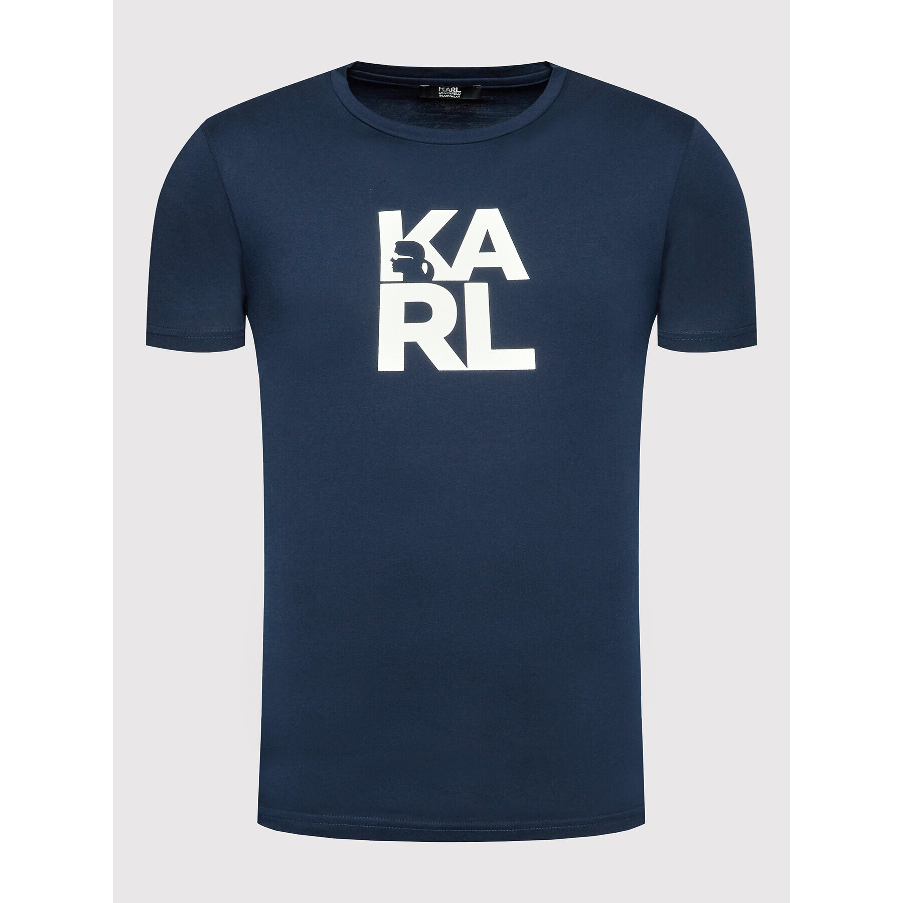 KARL LAGERFELD Тишърт Classic KL22MTS01 Тъмносин Regular Fit - Pepit.bg